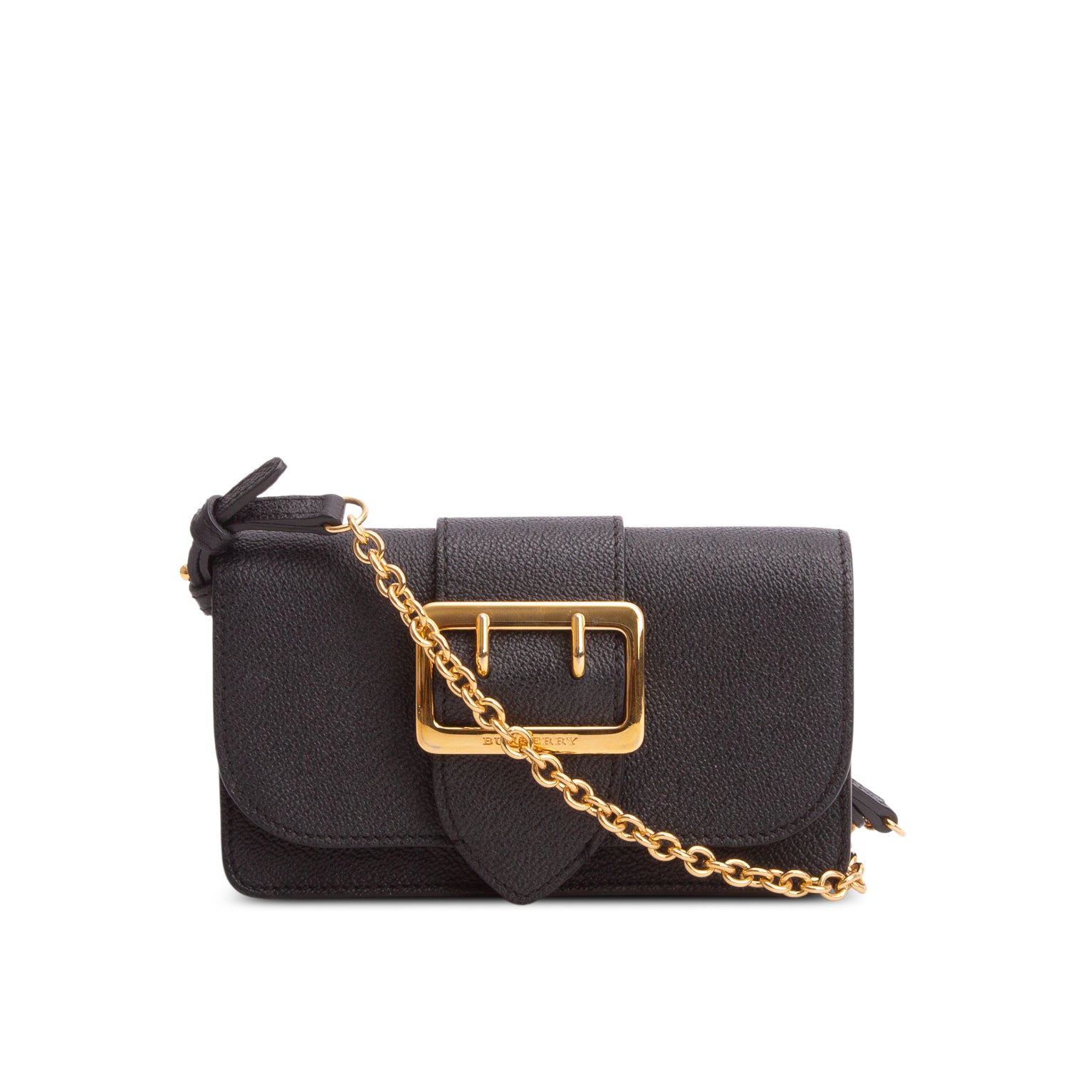 Burberry Black Soft Grain Calfskin Small Medley Crossbody Bag