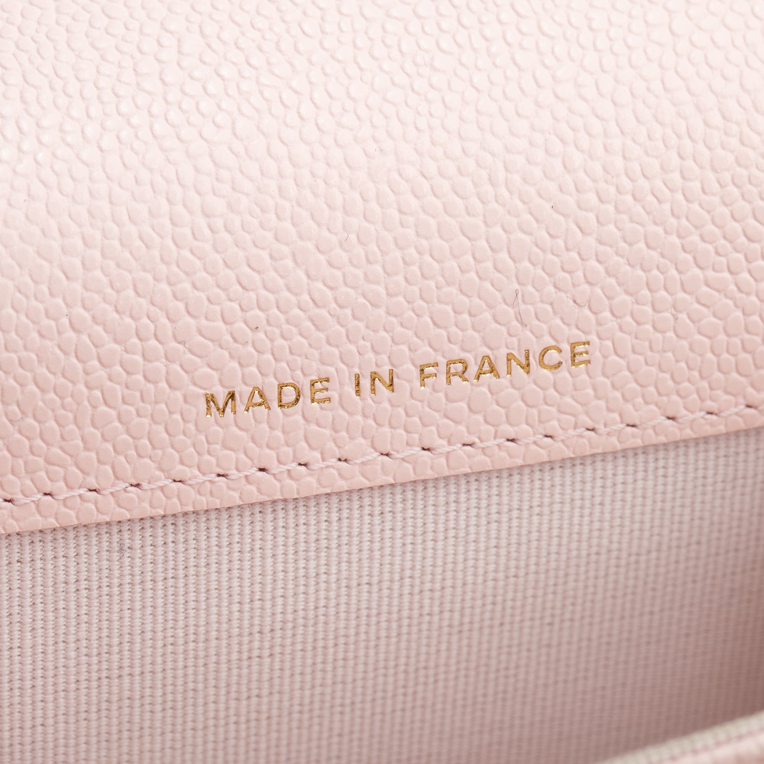 Chanel Pink Caviar Leather Classic Flap Card Holder