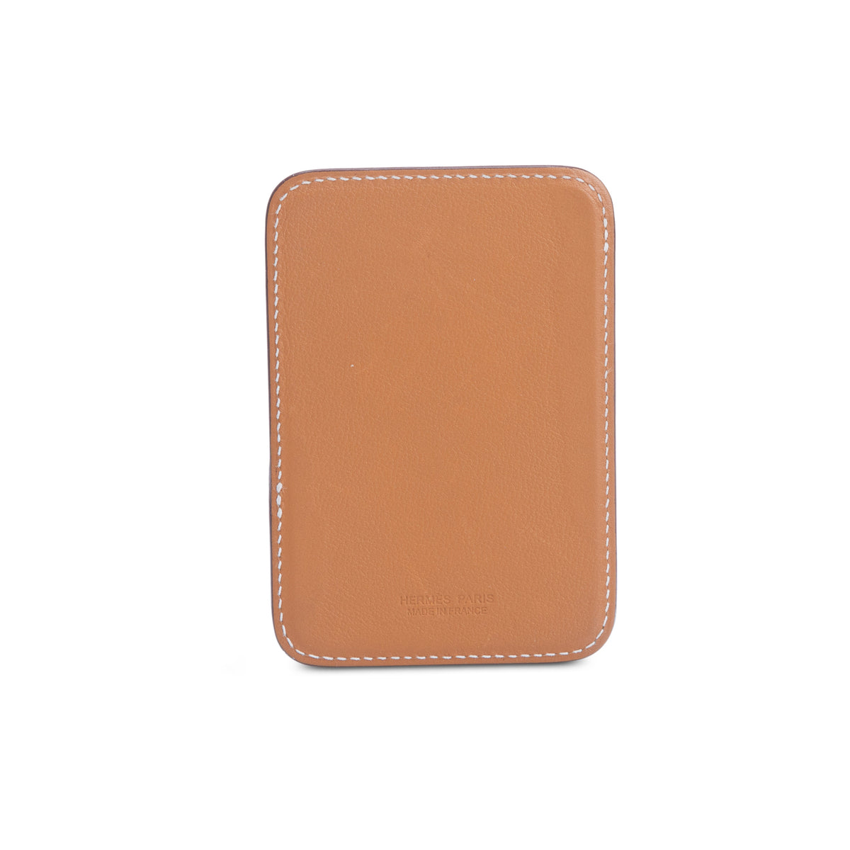 Hermes 2024 Gold Swift Calfskin Horse Magsafe Card Holder