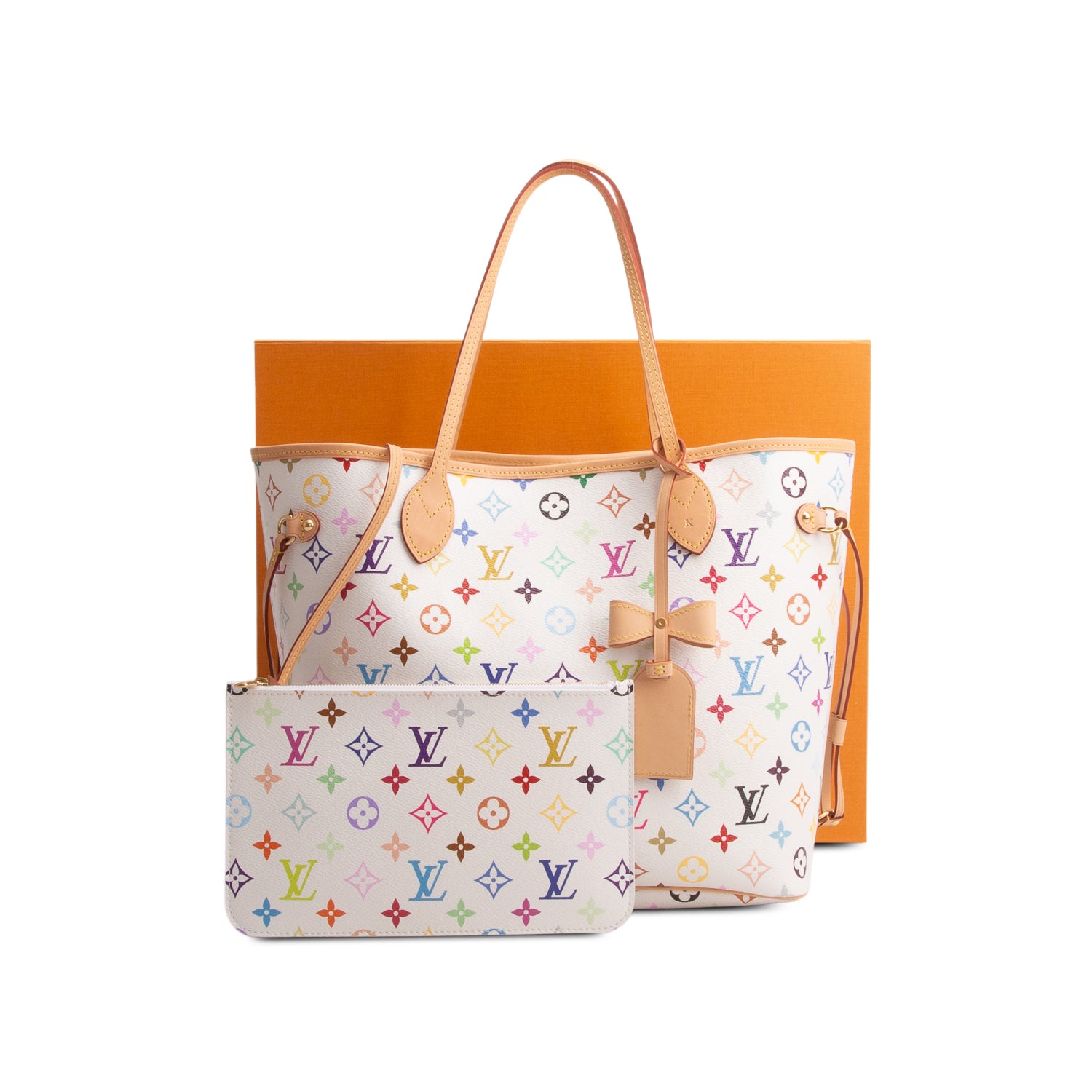 Louis Vuitton 2026 Multicolor LV x TM Neverfull MM w/ Box, Pouch & Receipt