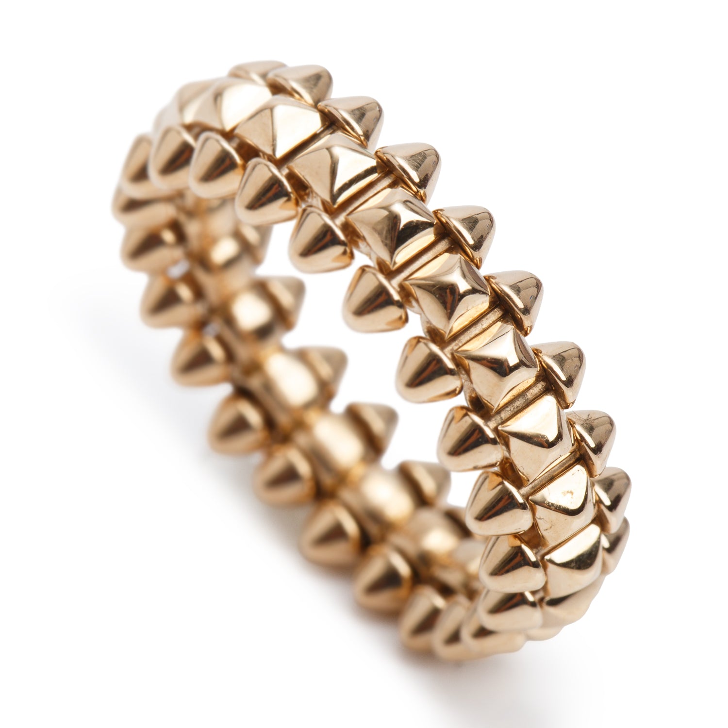 Cartier 2023 18k Rose Gold Clash De Cartier Ring, Small Model, Size 52 6 w/ Box & Certificate