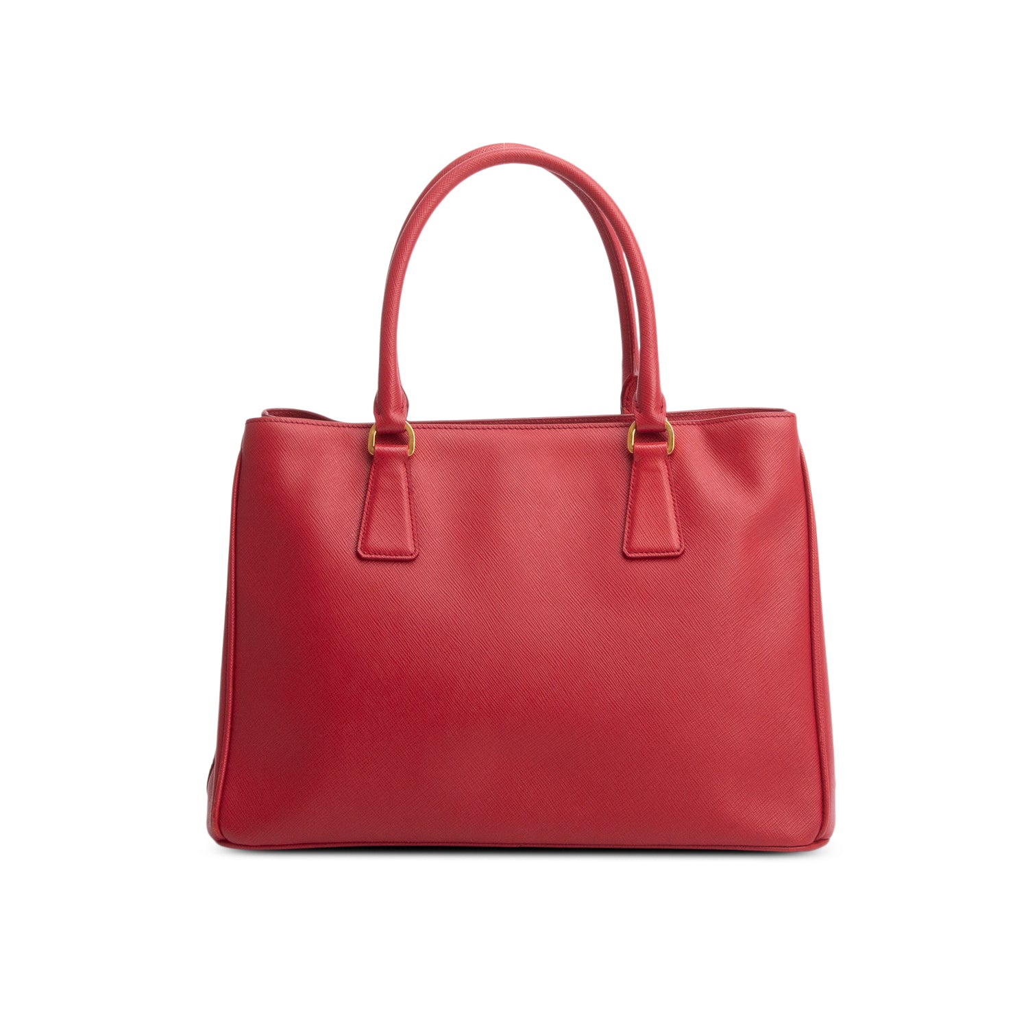 Prada Red Saffiano Medium Galleria Tote w/ Strap & Authenticity Card