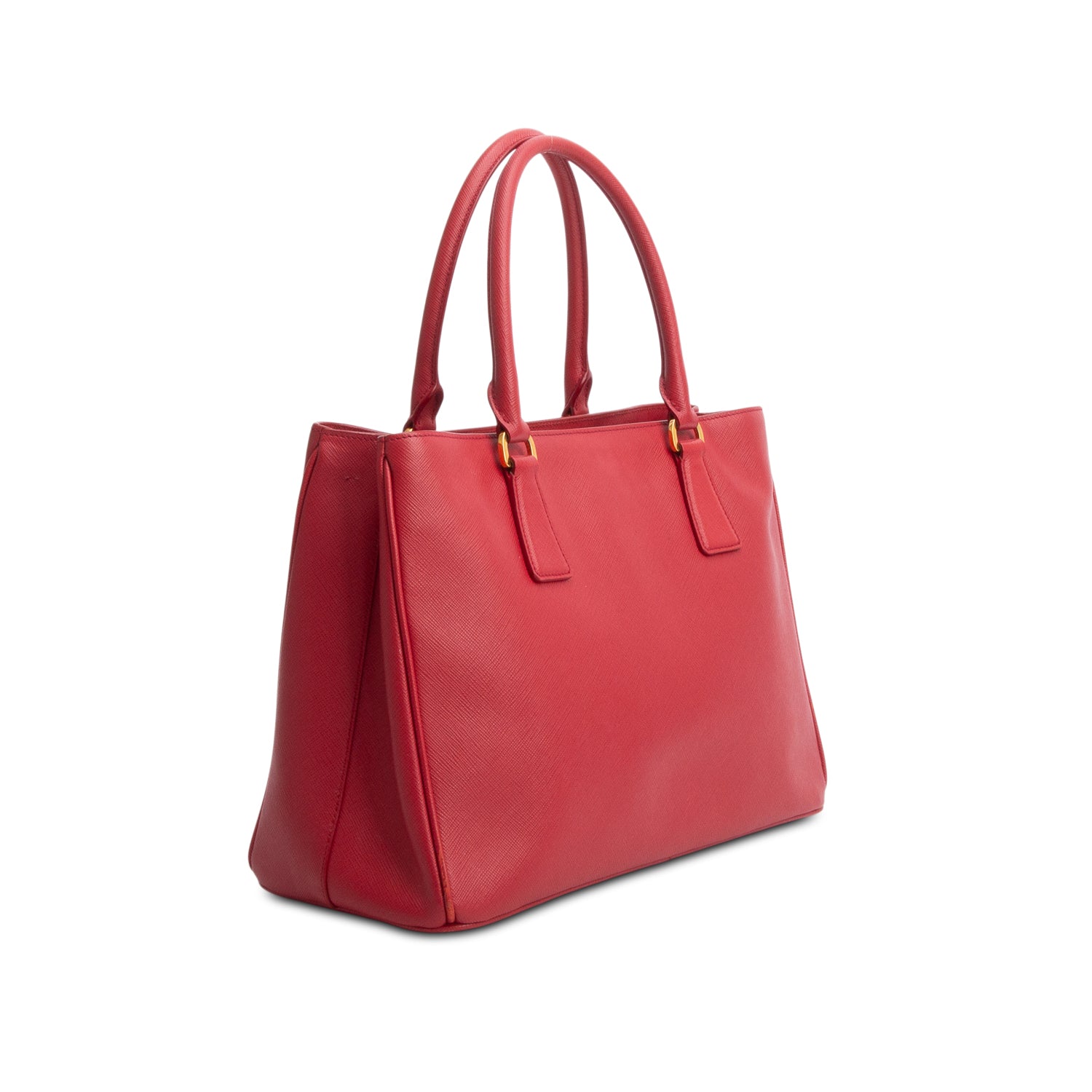 Prada Red Saffiano Medium Galleria Tote w/ Strap & Authenticity Card