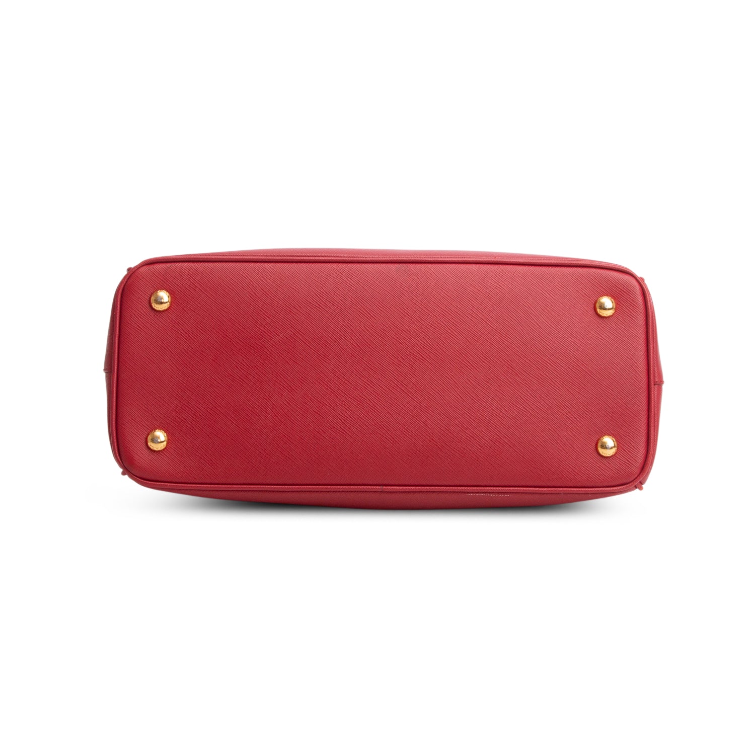 Prada Red Saffiano Medium Galleria Tote w/ Strap & Authenticity Card