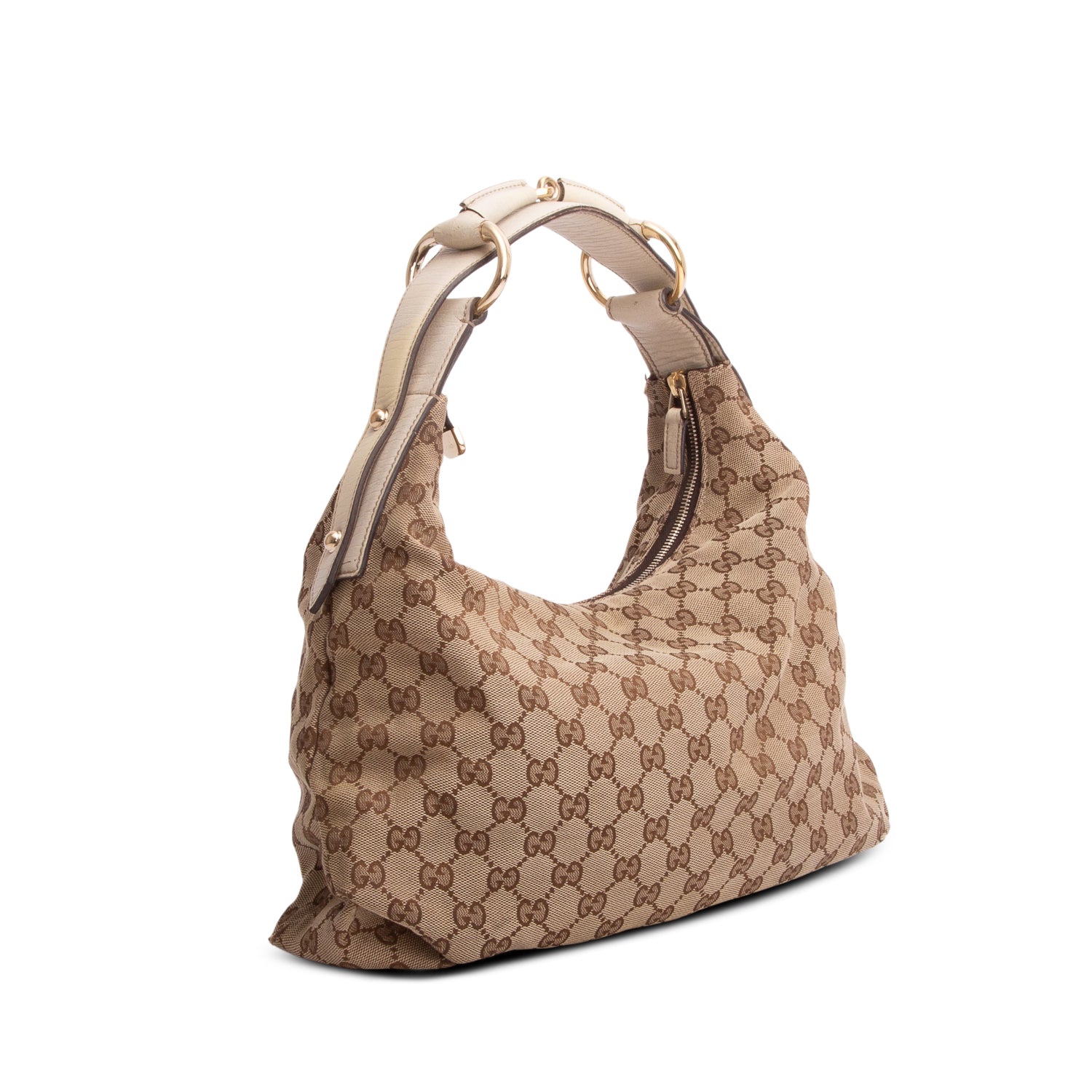 Gucci Monogram Medium Horsebit Chain Hobo