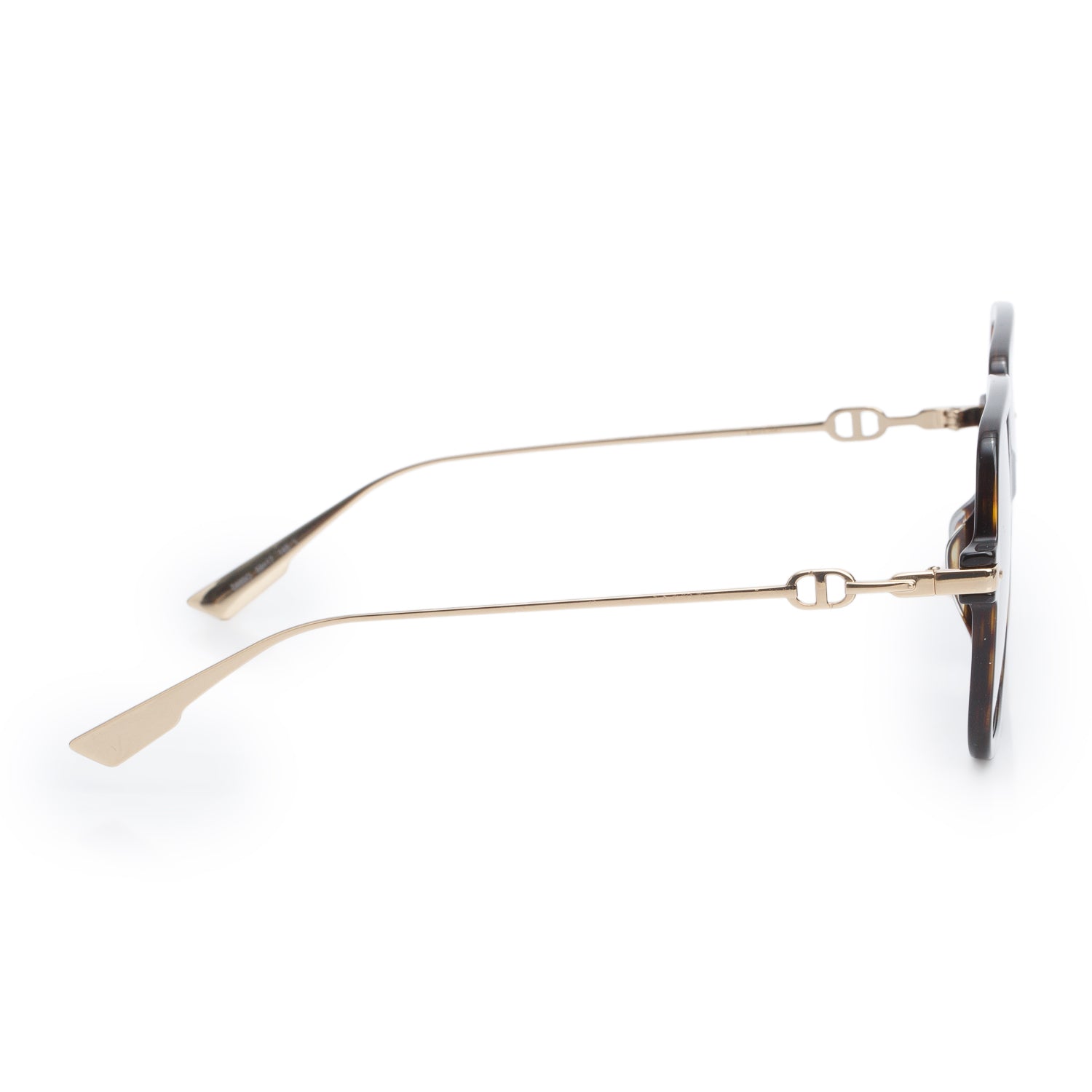 Christian Dior Diorlink1 Tortoise Gradient Square Sunglasses w/ Case