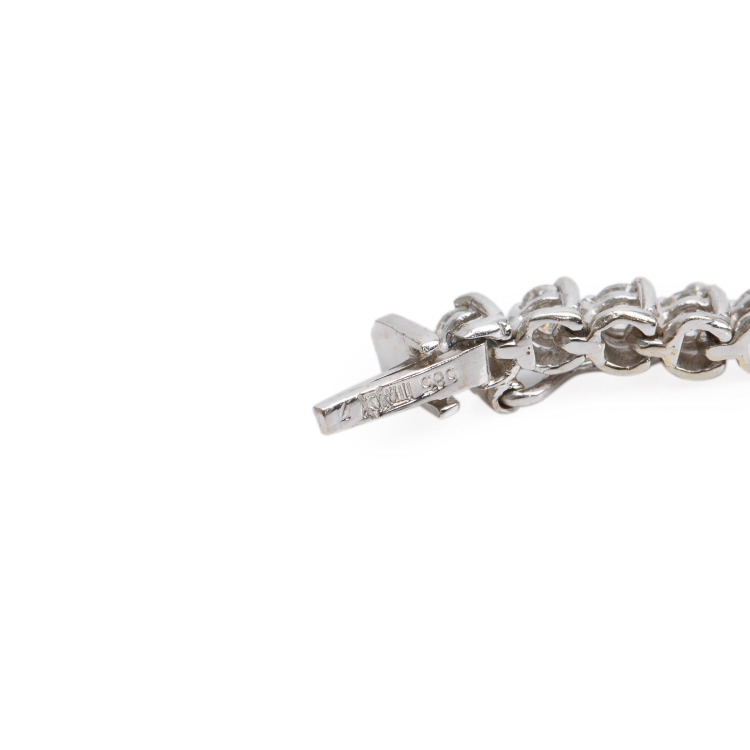 14k White Gold 3.44 tcw. Diamond Tennis Bracelet