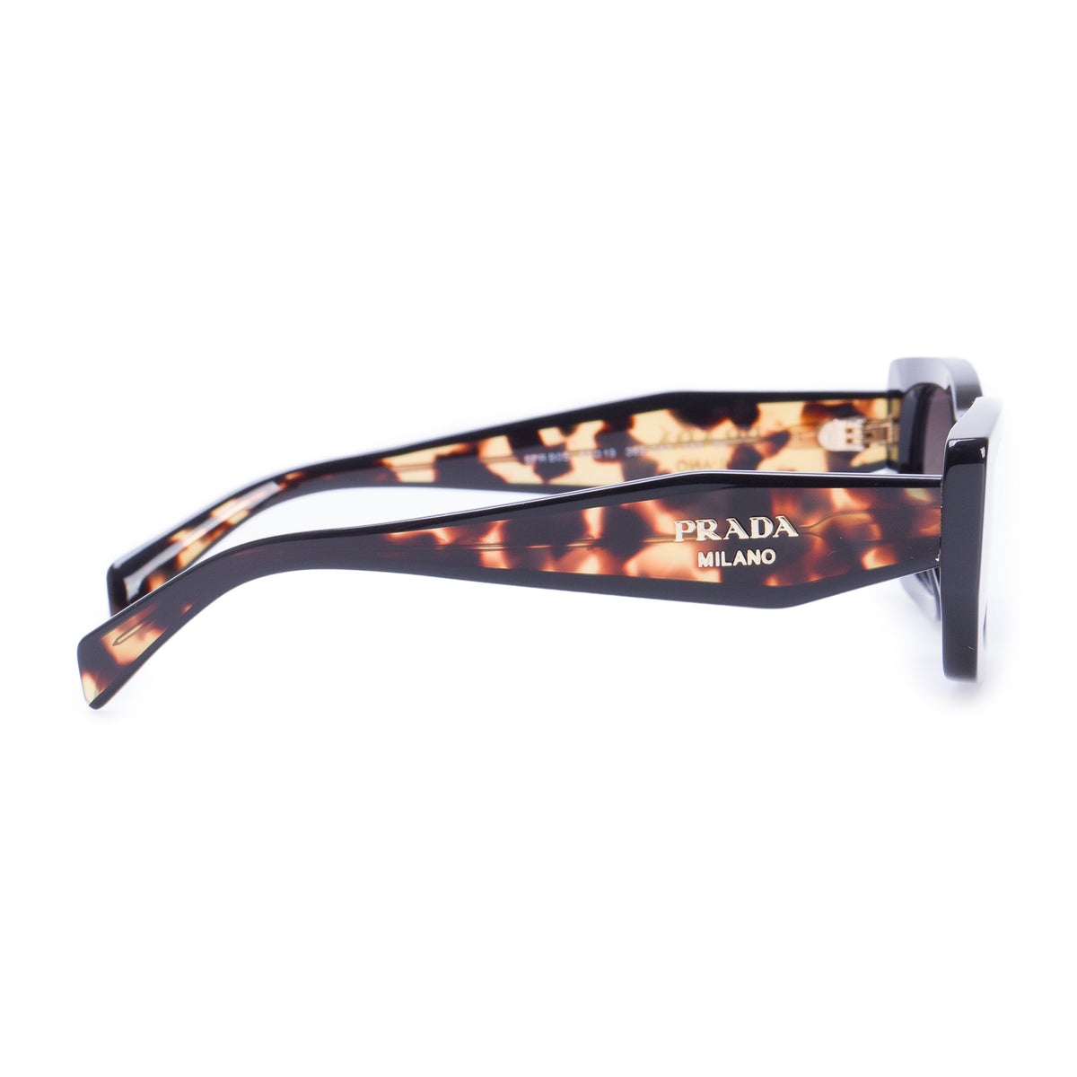 Prada SPR B05 Tortoise Acetate Rectangle Sunglasses