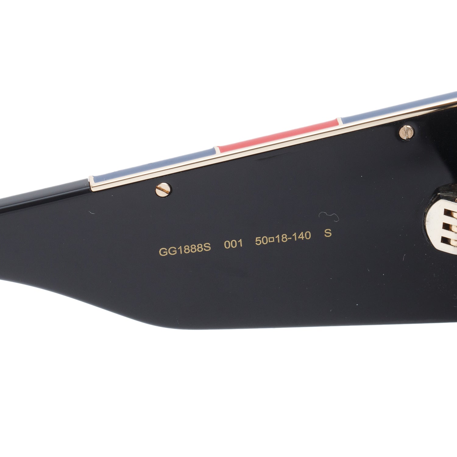 Gucci GG1888S Black Acetate Rectangle Sylvie Sunglasses