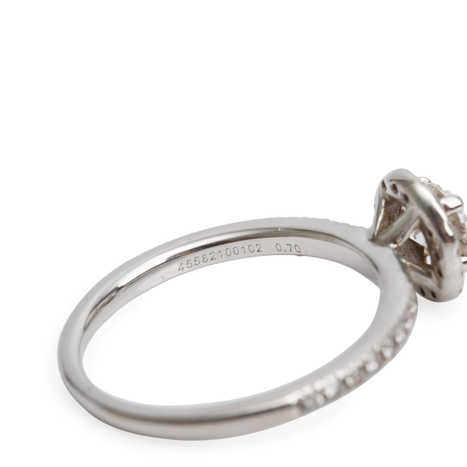 Michael Hill 14k White Gold 0.79 tcw. Halo Design Diamond Engagement Ring, Size 6 w/ Box & Certificate