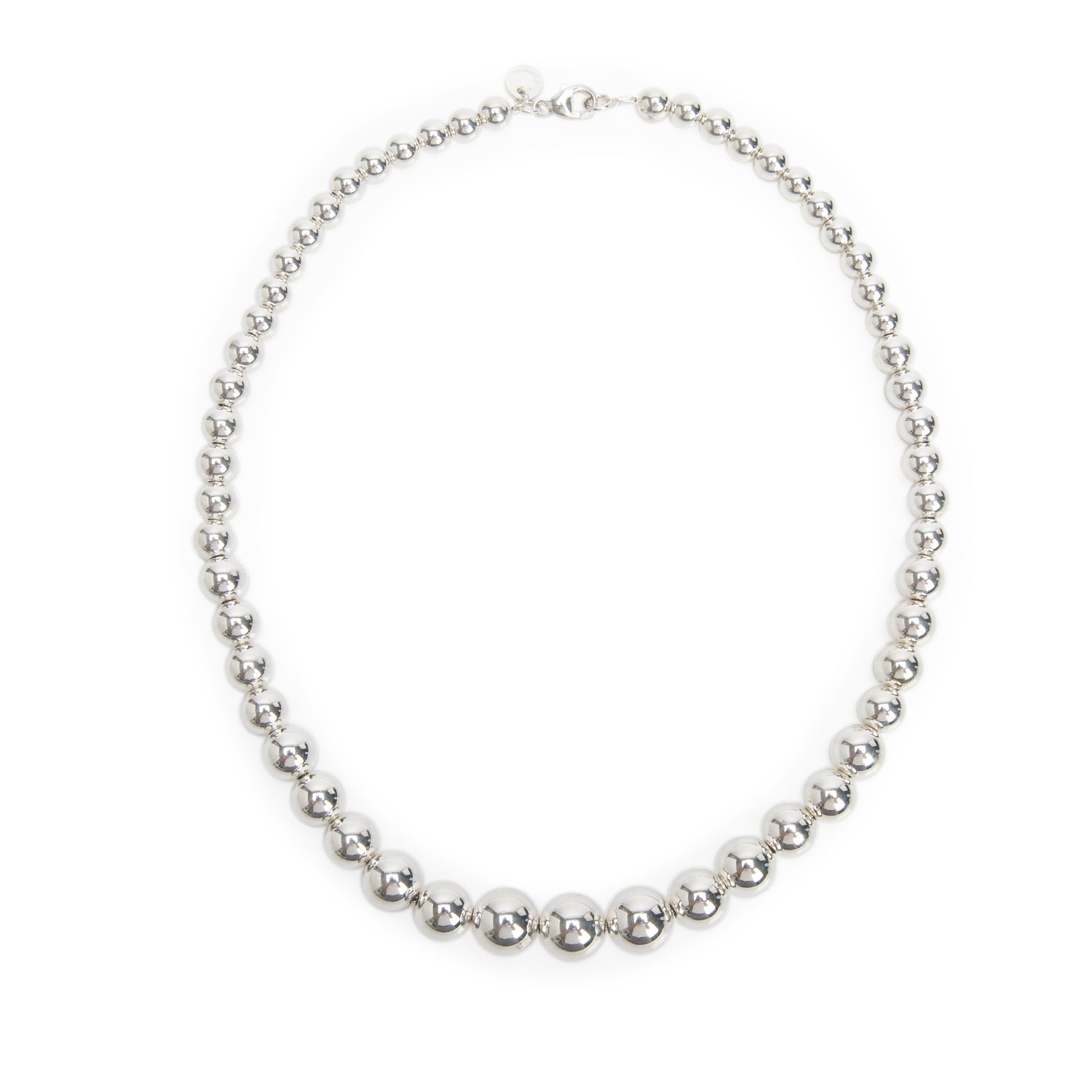 Tiffany & Co. Sterling Silver HardWear Graduated Ball Necklace