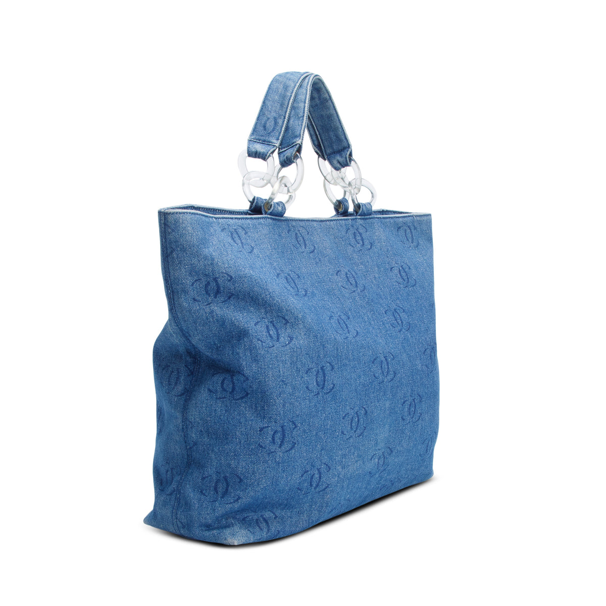Chanel Blue Denim Large CC Tote