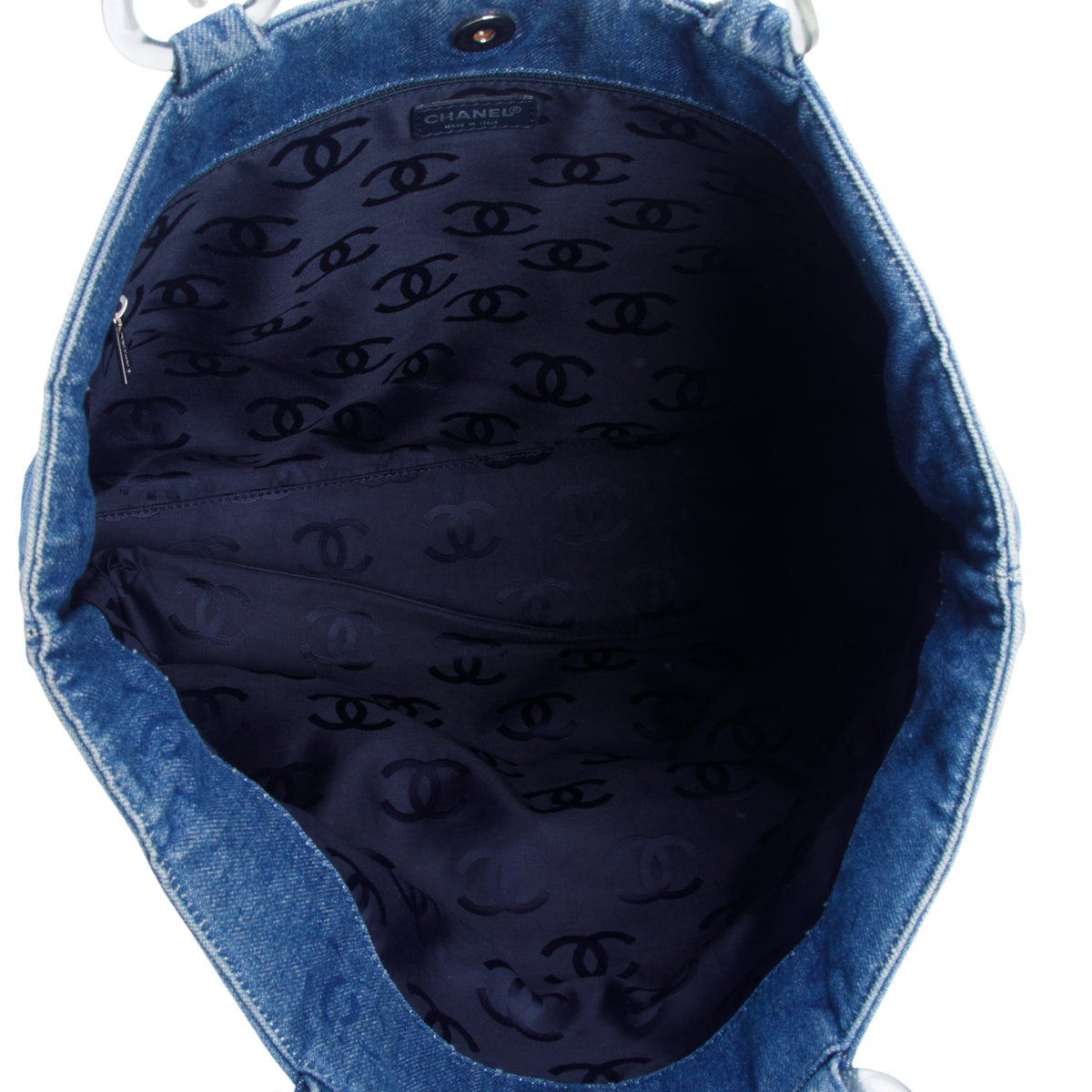 Chanel Blue Denim Large CC Tote