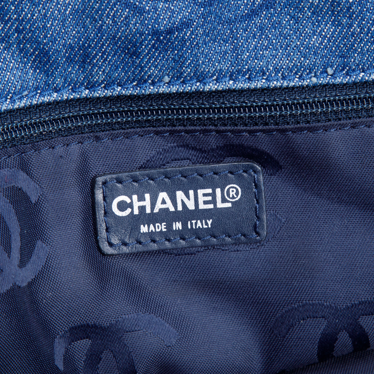 Chanel Blue Denim Large CC Tote