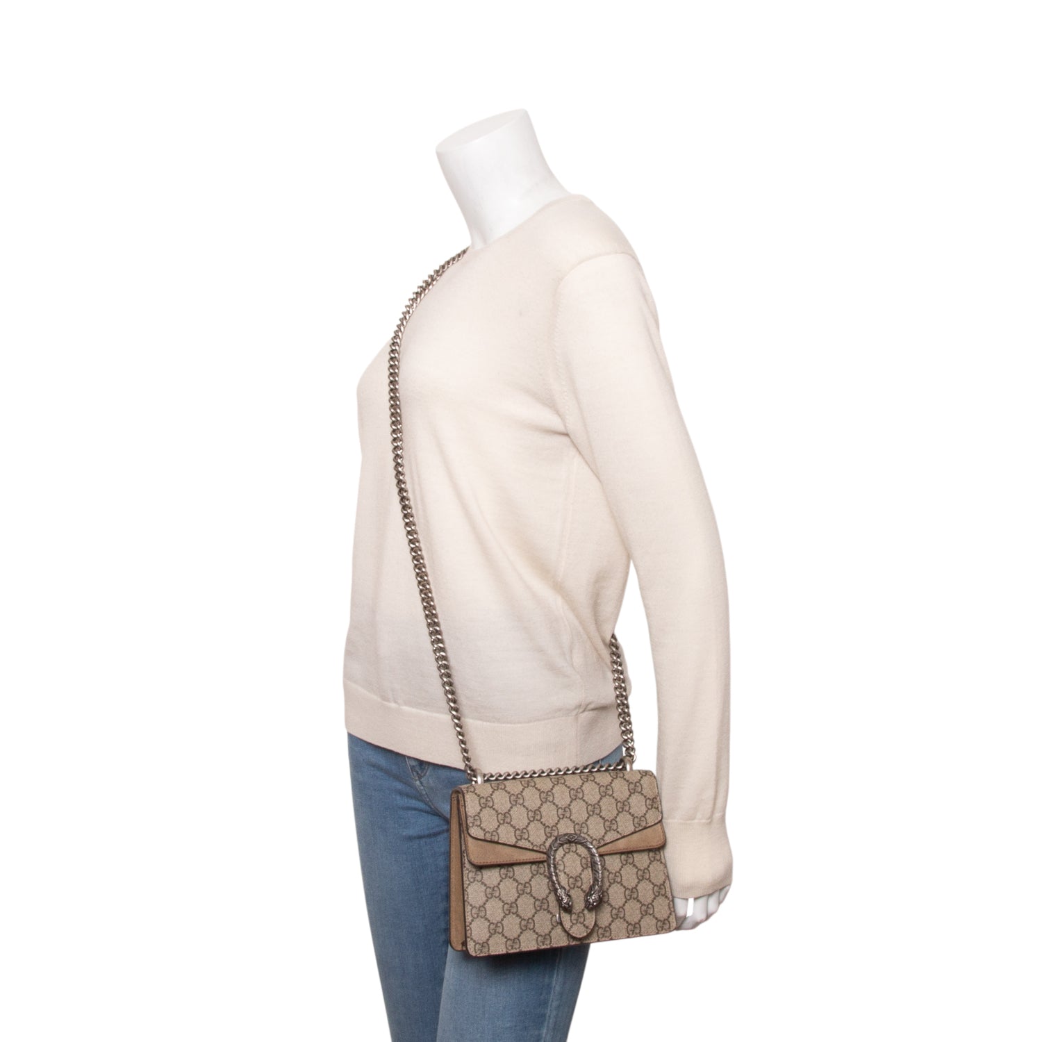 Gucci GG Supreme Dionysus Mini Shoulder Bag w/ Box