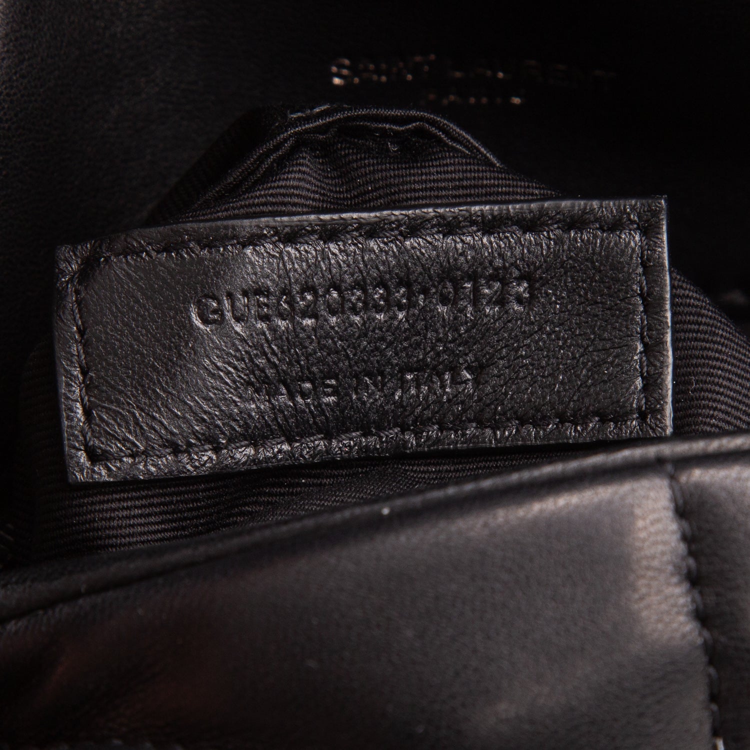 Saint Laurent 2023 Lambskin Quilted Toy Loulou Puffer Monogram Monochrome Chain Satchel