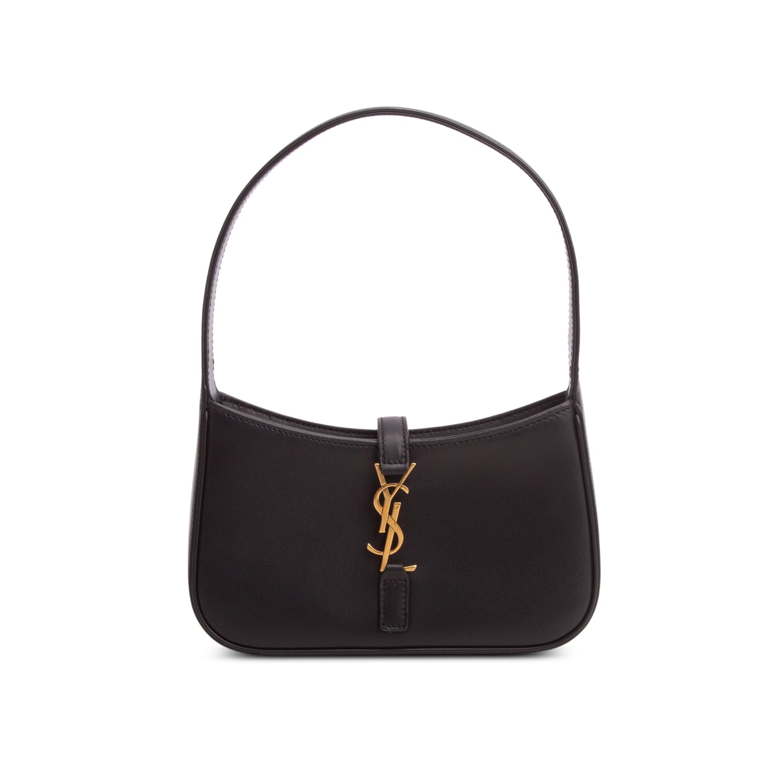 Saint Laurent 2022 Black Calfskin Leather Le 5 a 7 Mini Hobo