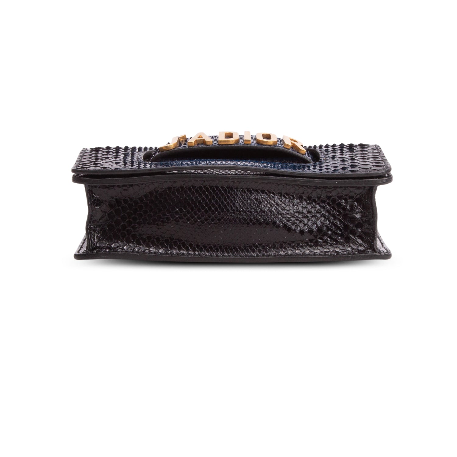Christian Dior Navy Python Medium J'adior Chain Flap Bag