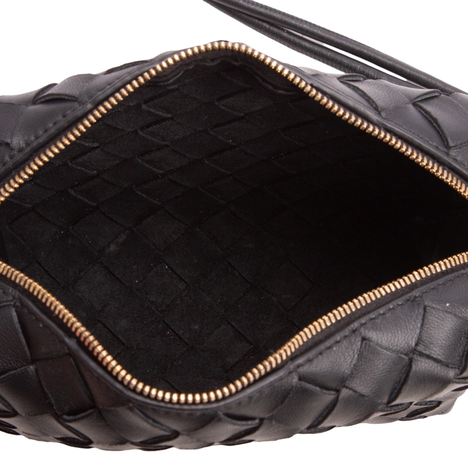 Bottega Veneta Black Nappa Intrecciato Mini Loop Camera Bag
