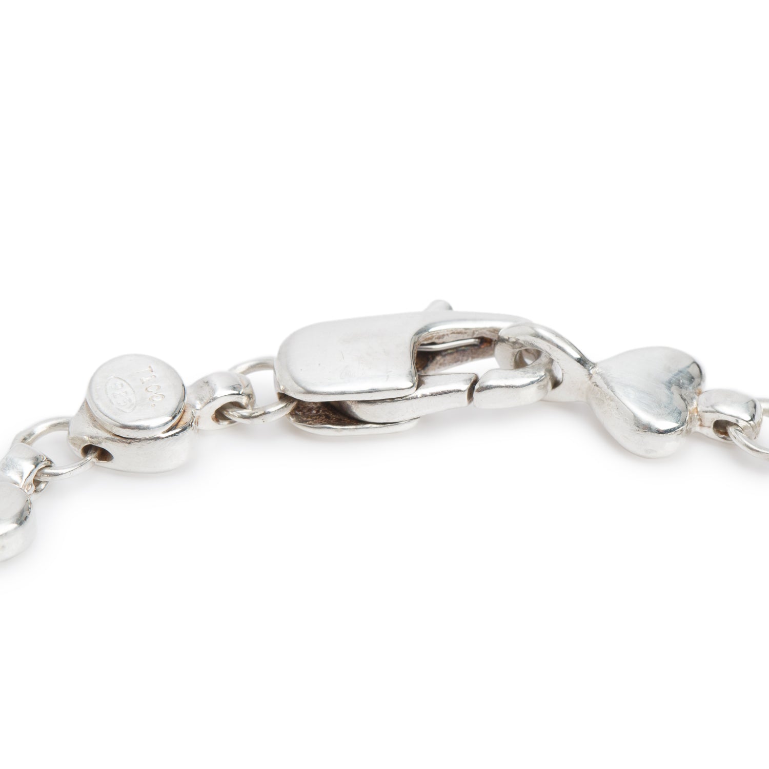 Tiffany & Co. Vintage Sterling Silver Heart Link Bracelet