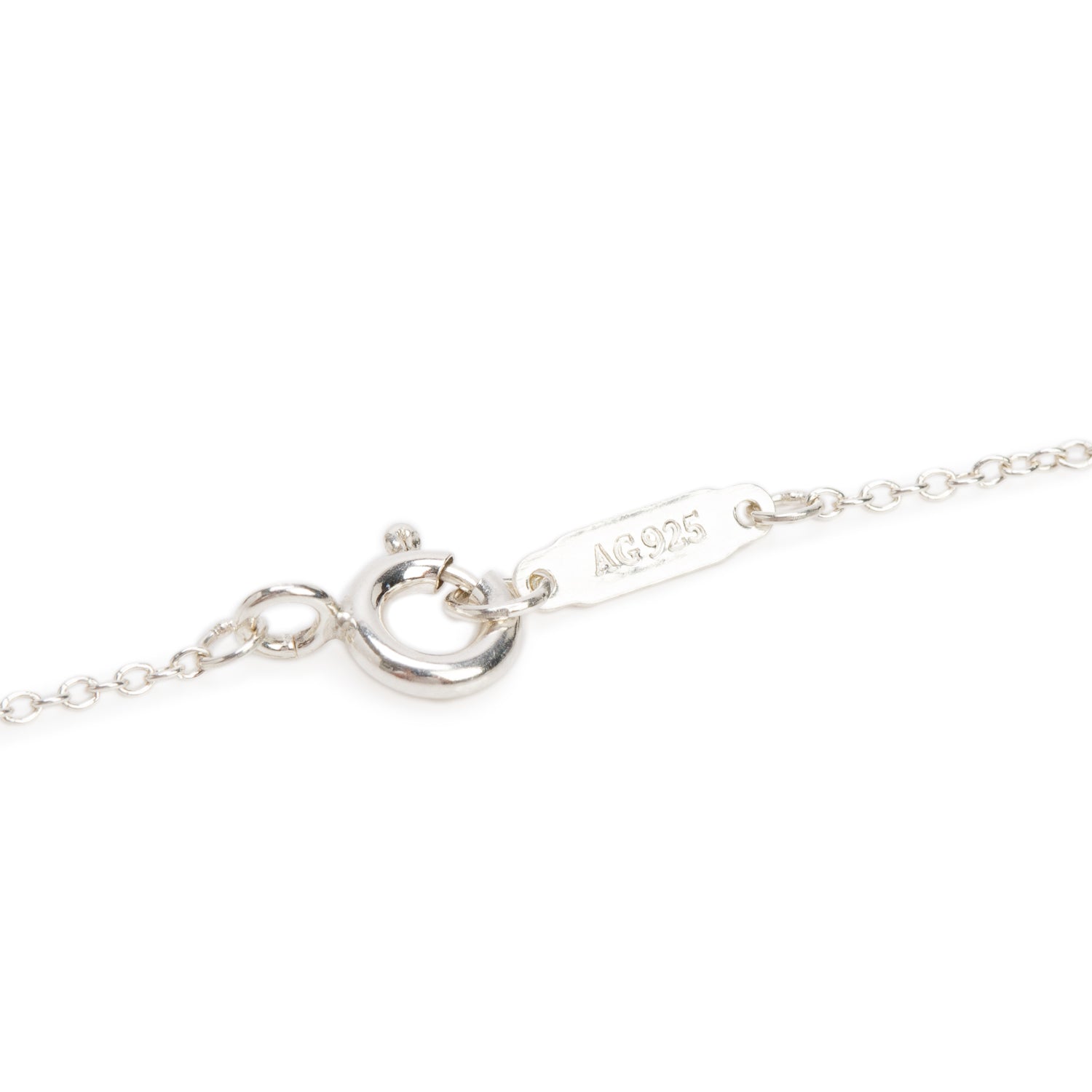 Tiffany & Co. Sterling Silver Crown Charm Pendant Necklace