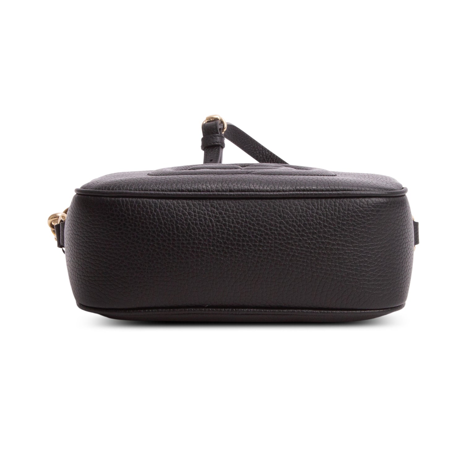 Gucci Black Pebbled Calfskin Leather Small Soho Disco Bag w/ Box