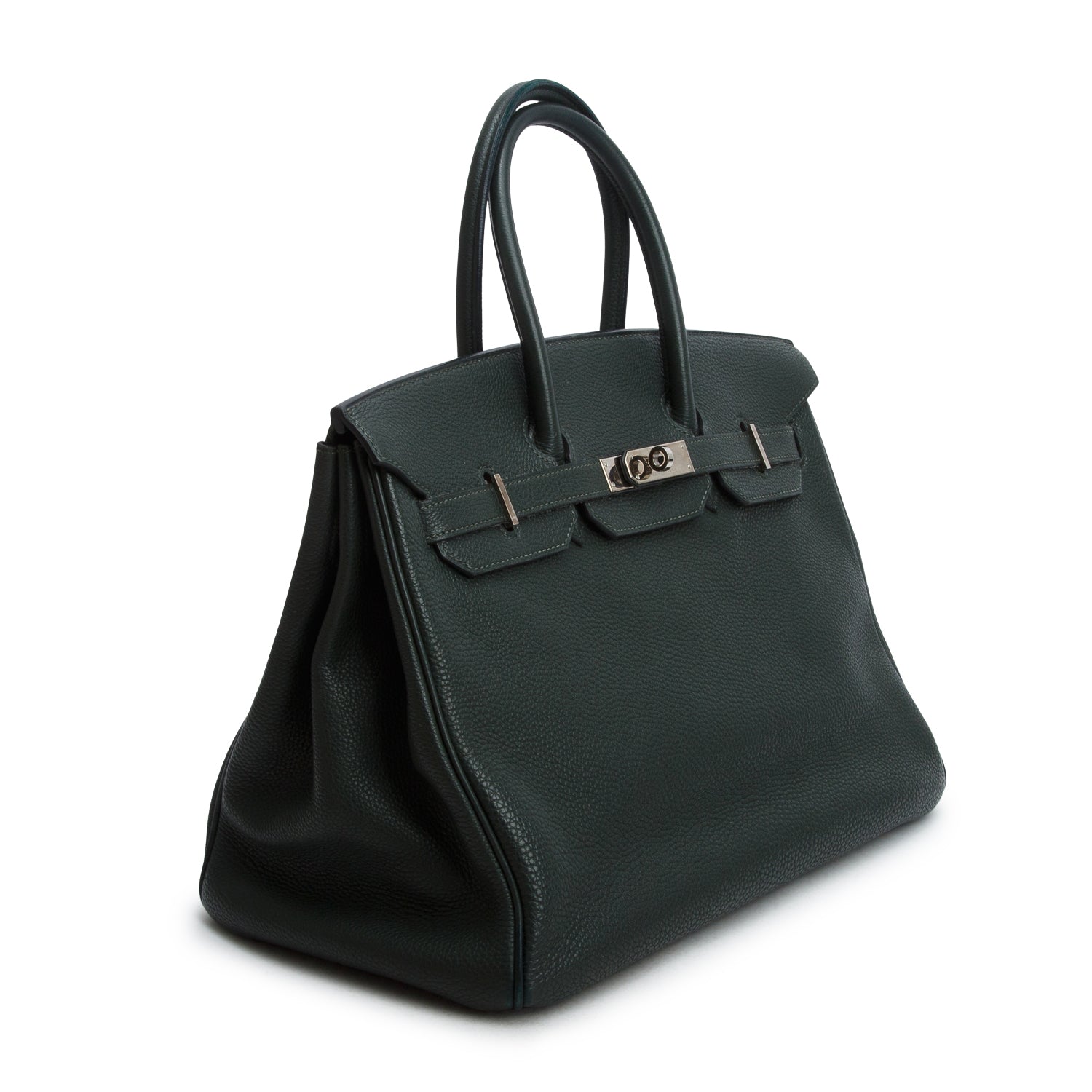 Hermes Vert Cypress Taurillon Clemence Birkin 35