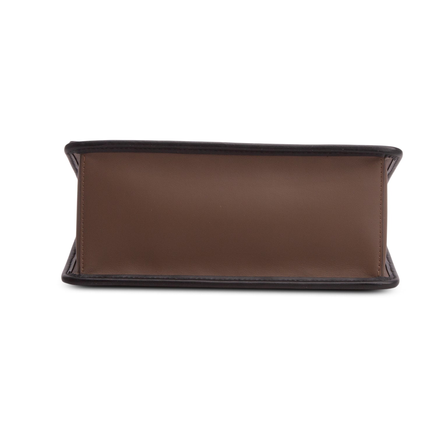 Fendi Brown Vitello Century F is Fendi Bi-Color FF 1974 Embossed Kan I Shoulder Bag w/ Straps