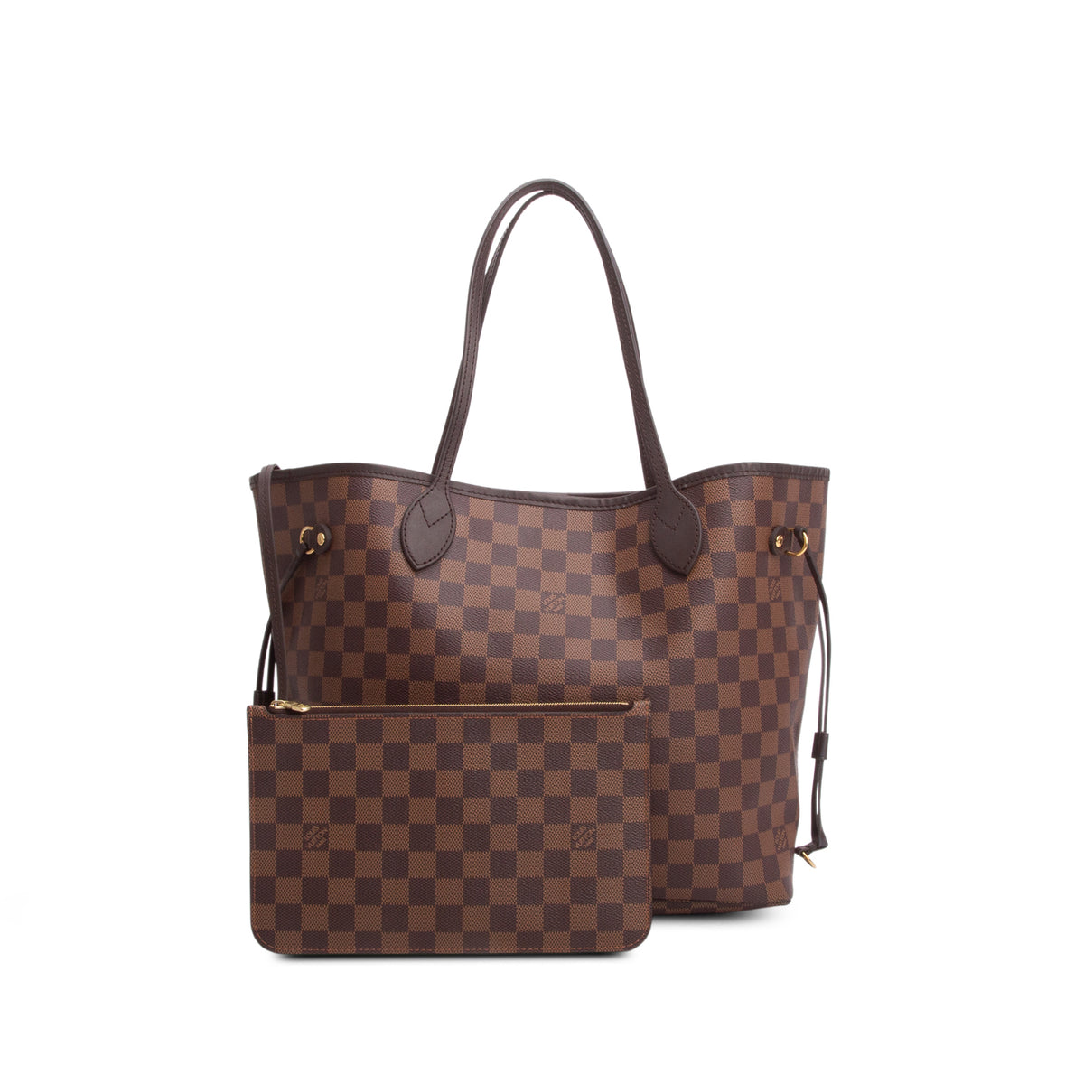 Louis Vuitton Damier Ebene Neverfull MM w/ Pouch
