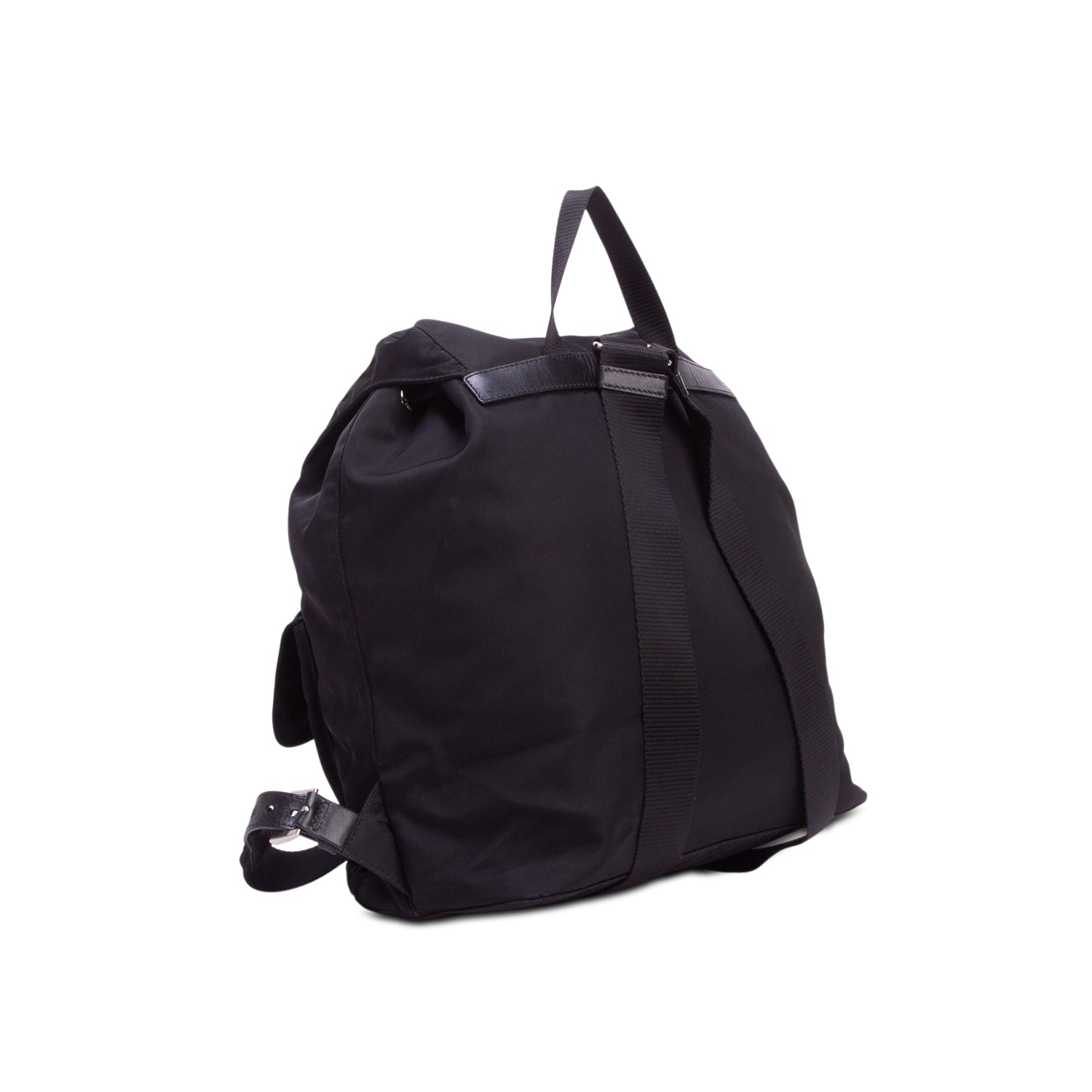 Prada Black Tessuto Vela Medium Backpack