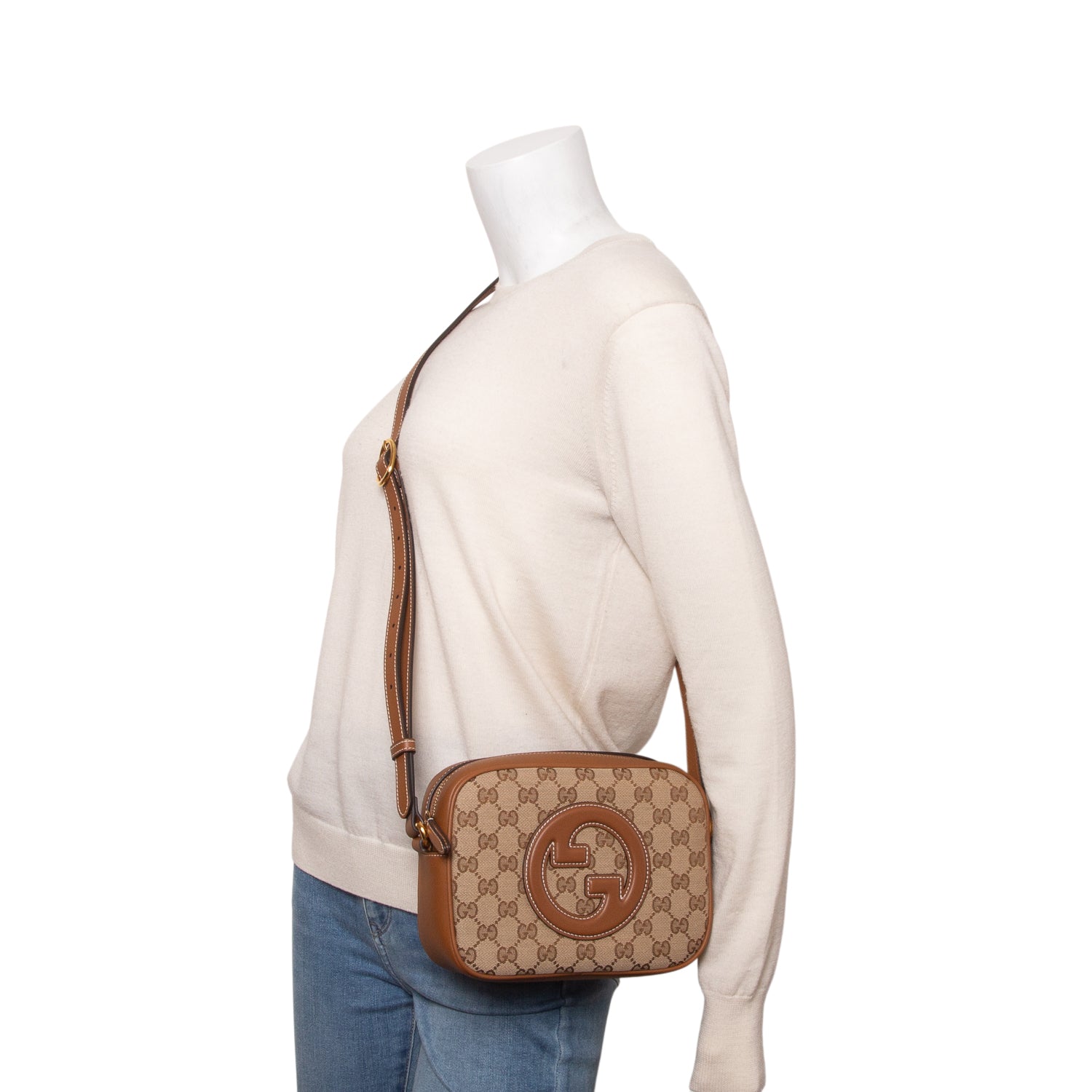 Gucci GG Supreme Calfskin Mini Blondie Bag