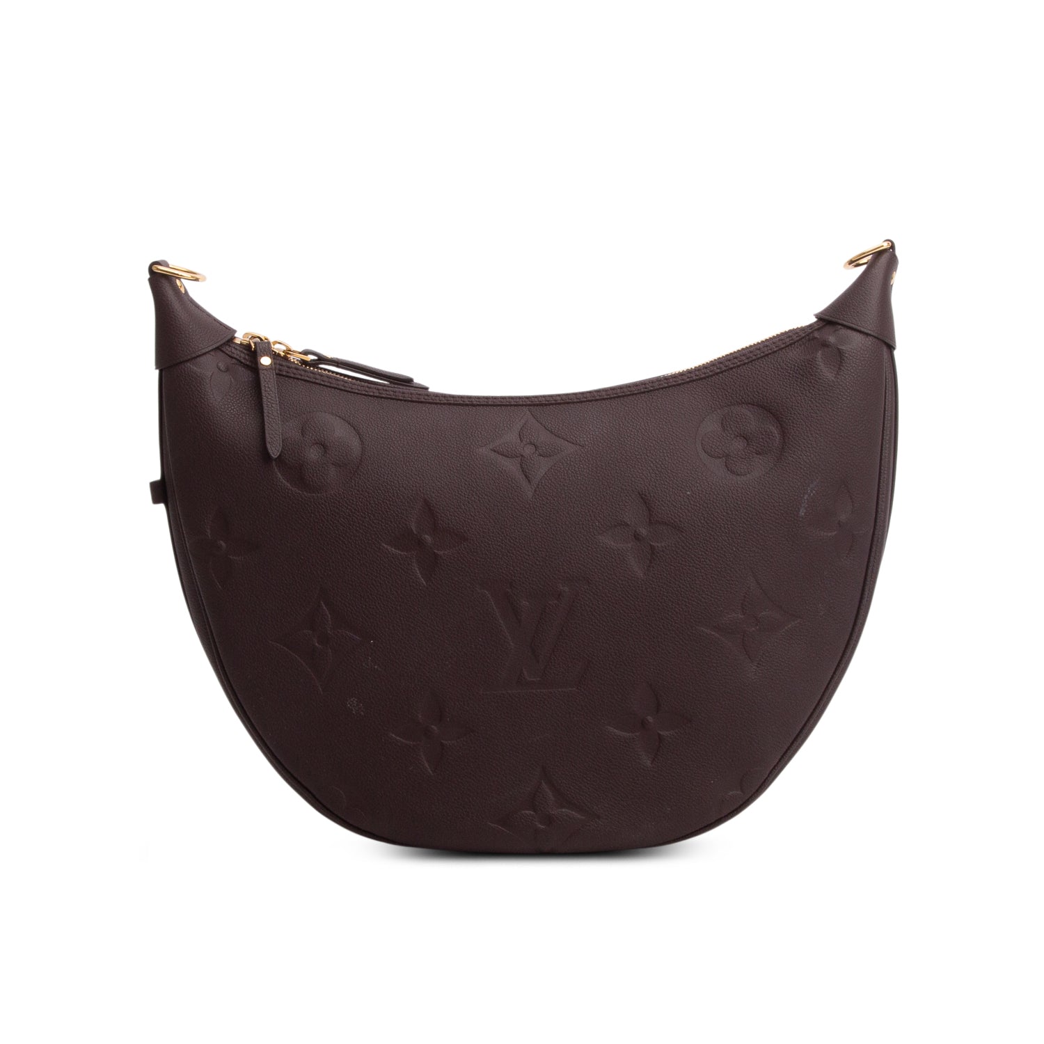 Louis Vuitton Brown Empreinte Monogram Giant Loop Hobo w/ Pouch & Straps