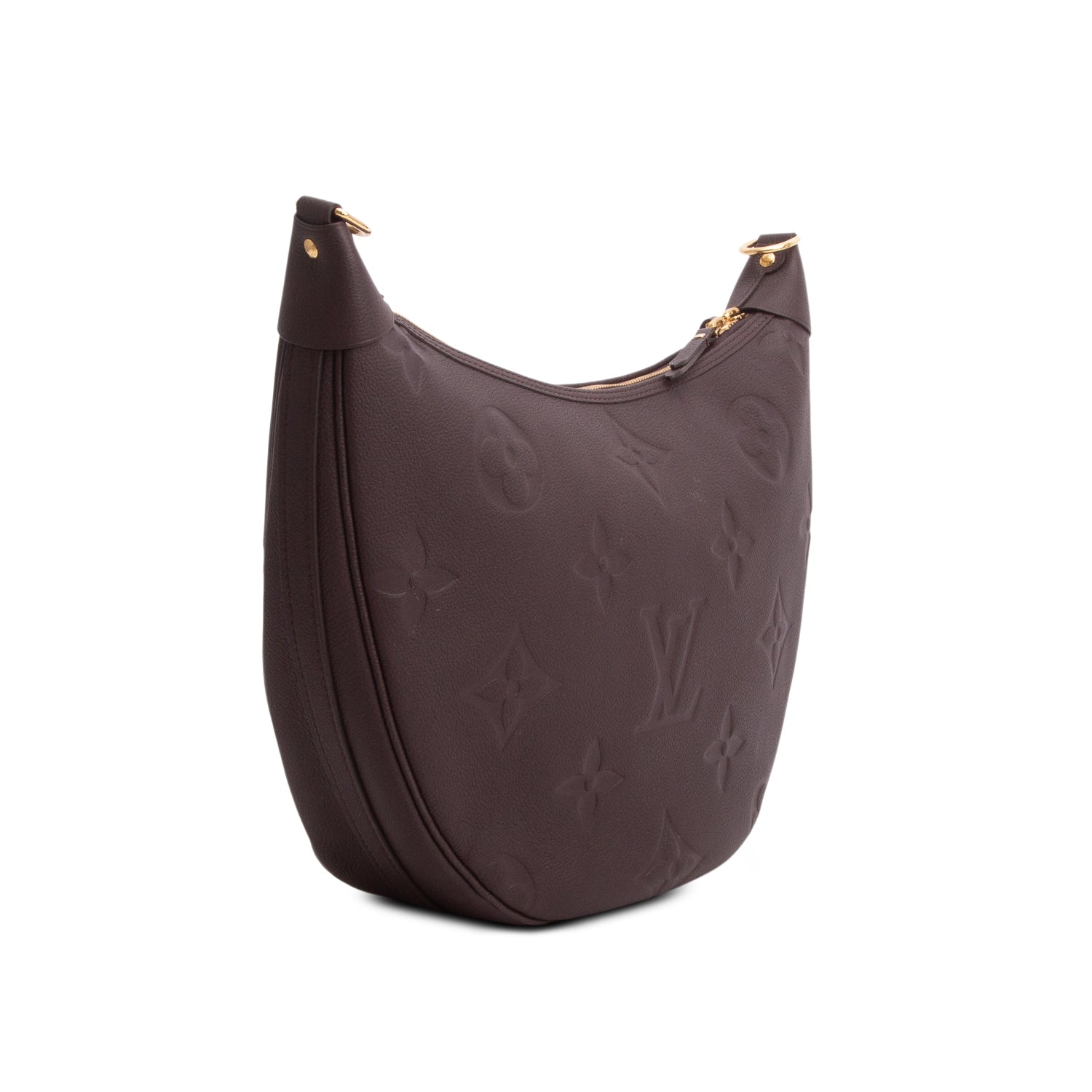 Louis Vuitton Brown Empreinte Monogram Giant Loop Hobo w/ Pouch & Straps