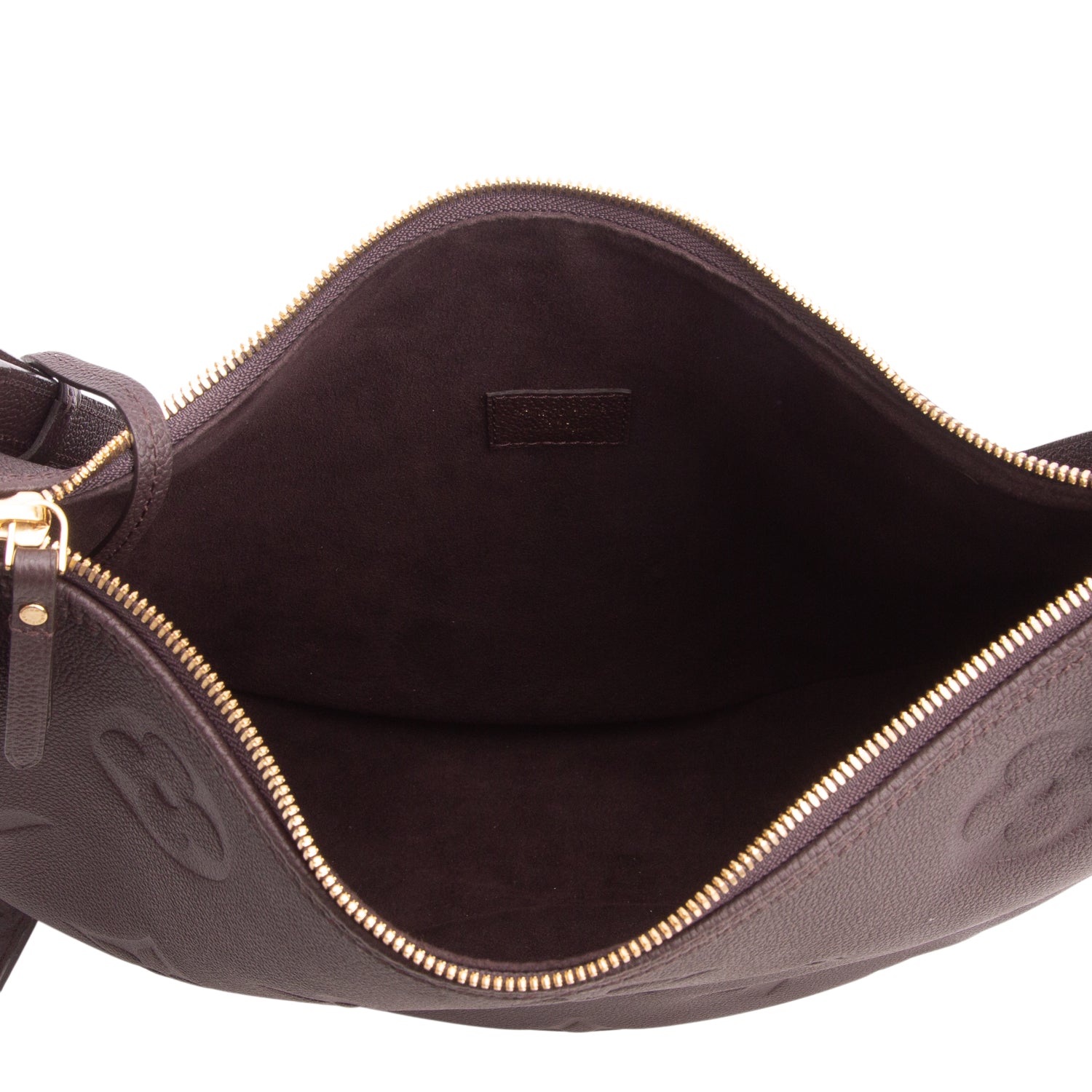 Louis Vuitton Brown Empreinte Monogram Giant Loop Hobo w/ Pouch & Straps