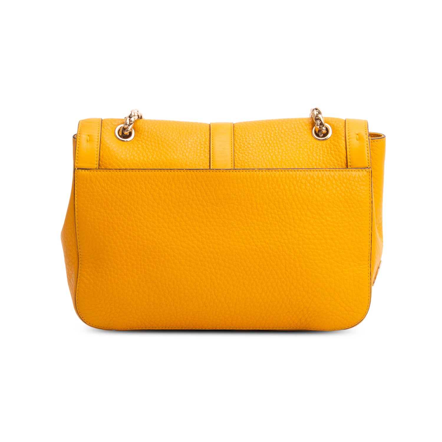 Christian Louboutin Yellow Grained Calfskin Sweet Charity Shoulder Bag