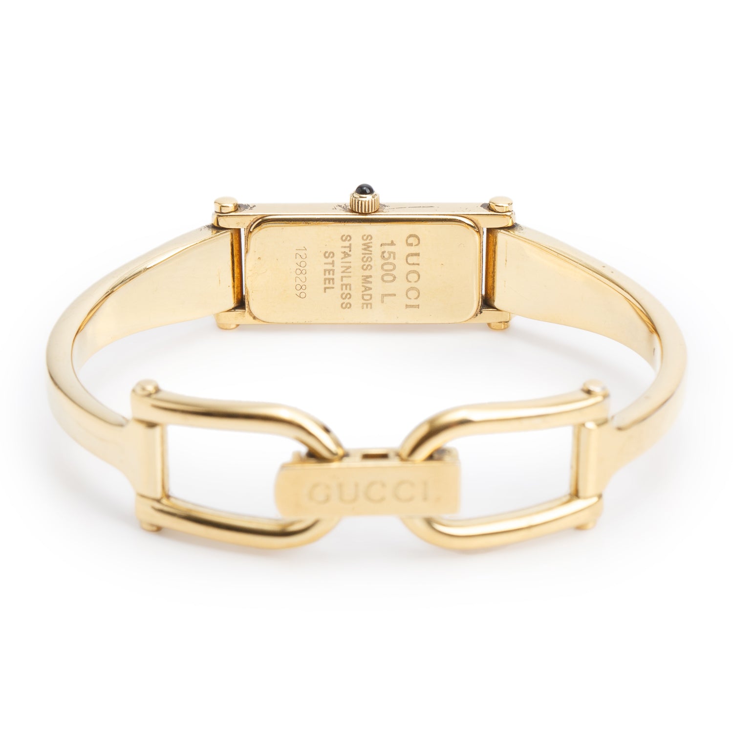Gucci Gold-Plated Stainless Steel 1500 Series Watch Gold Dial
