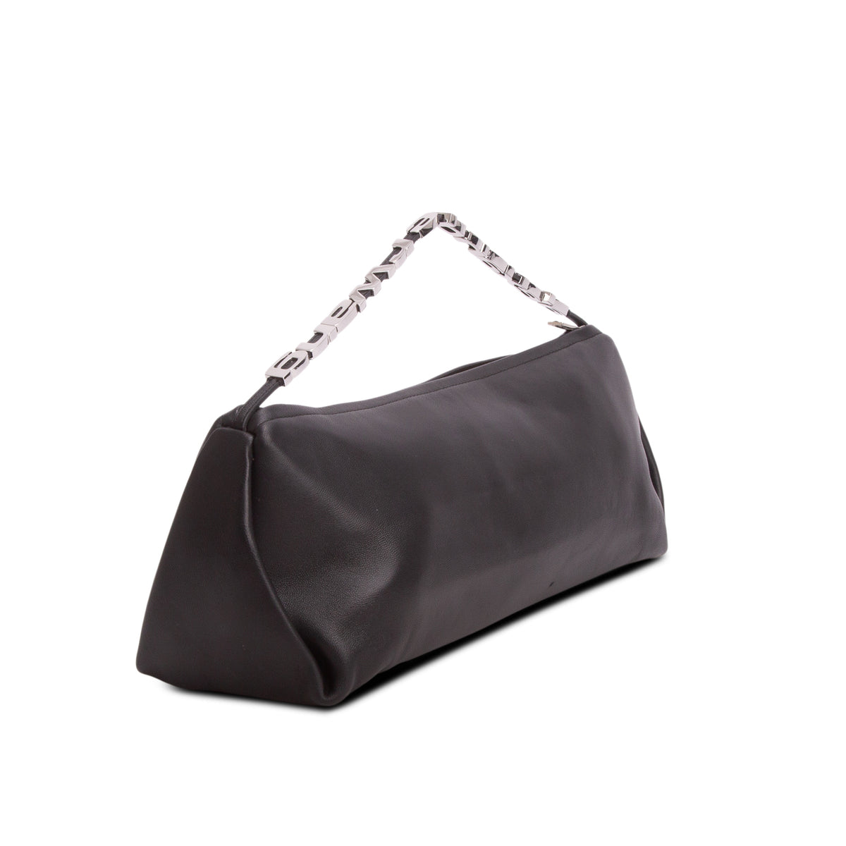 Alexander Wang Black Leather Large Marques Shoulder Bag