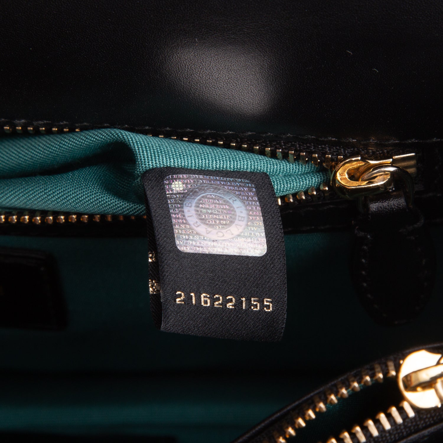 Bulgari Black Calfskin Leather Medium Serpenti Forever Bag