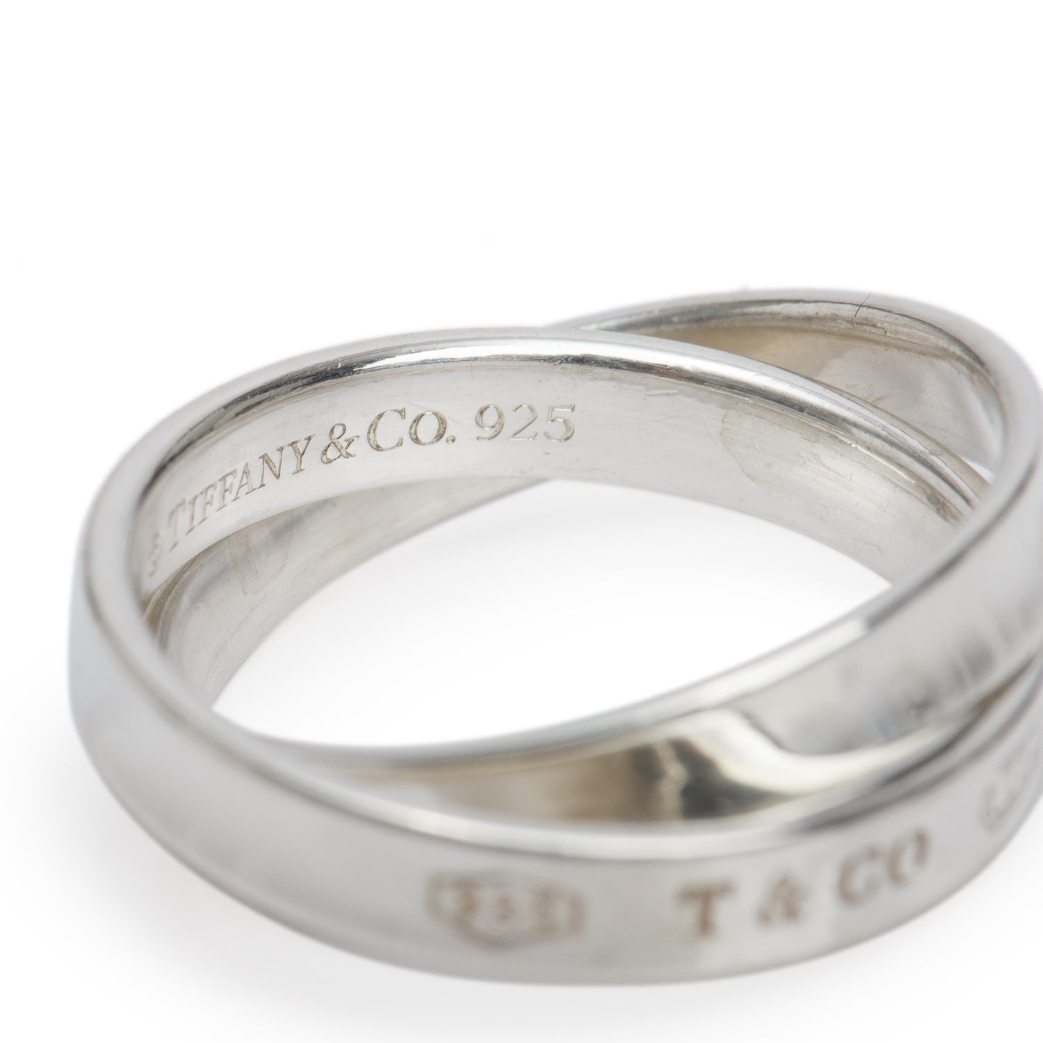 Tiffany & Co. Sterling Silver 1837 Interlocking Circles Ring, Size 6.75