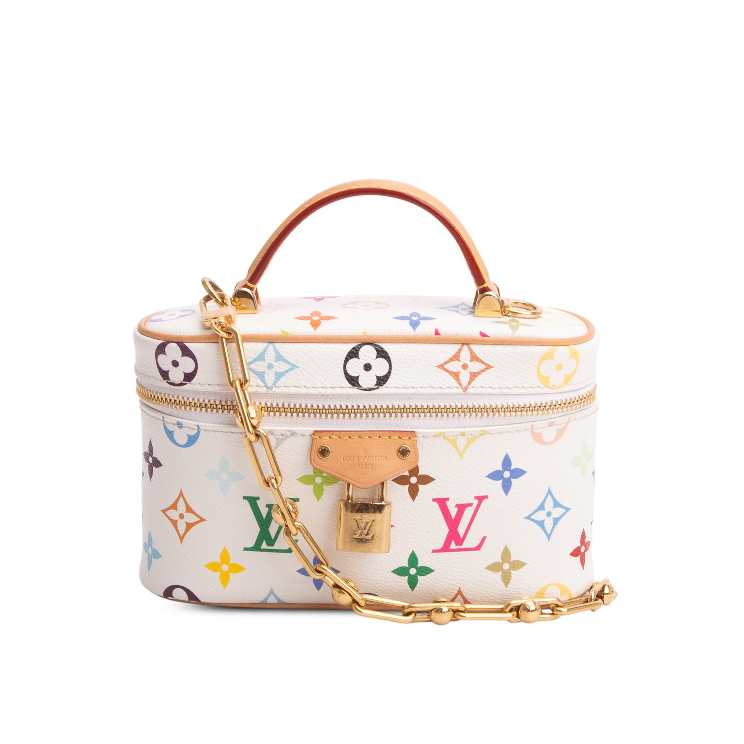 Louis Vuitton Monogram Multicolor LV x TM Vanity Chain Pouch w/ Straps