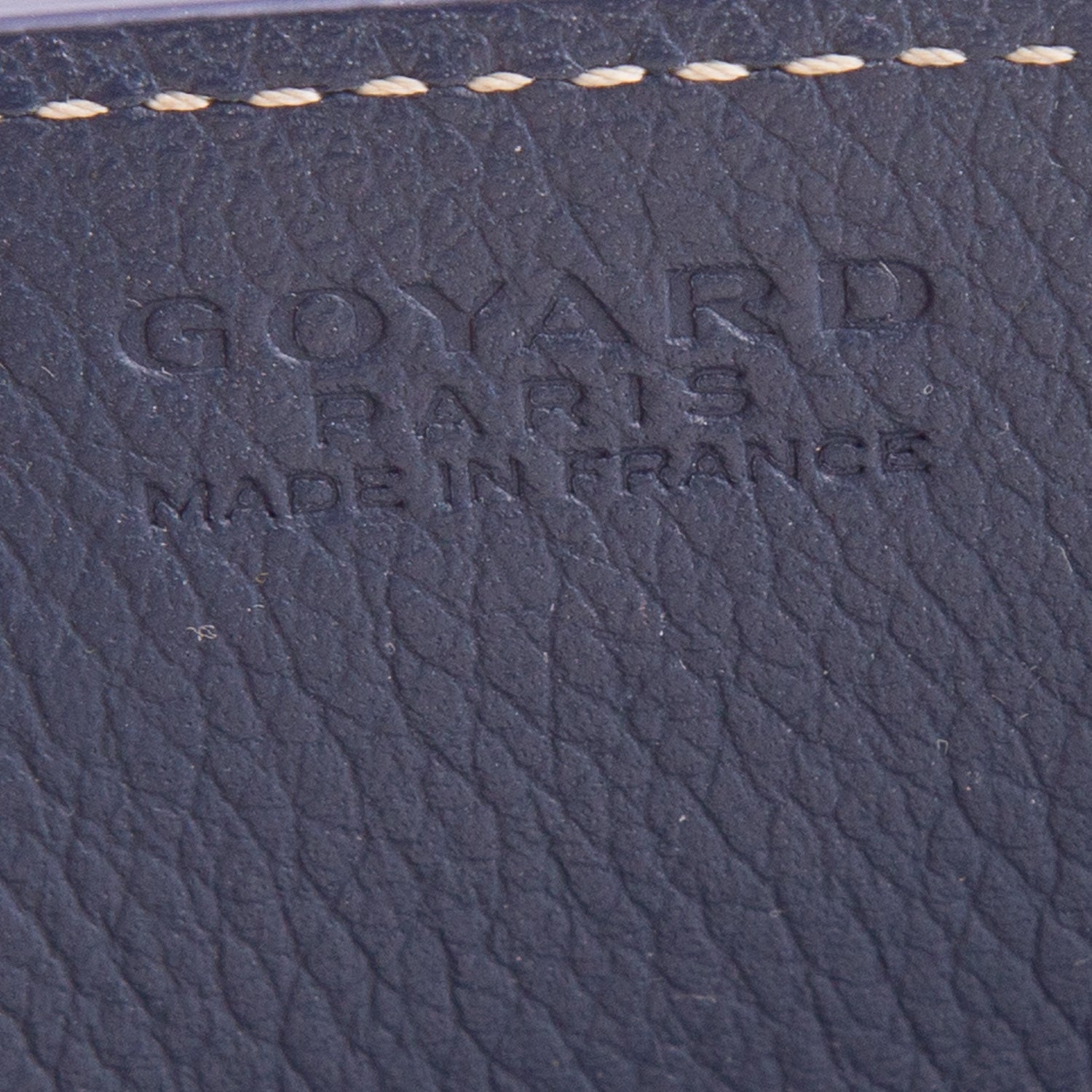 Goyard 2023 Navy Goyardine Rouette Structure PM w/ Box