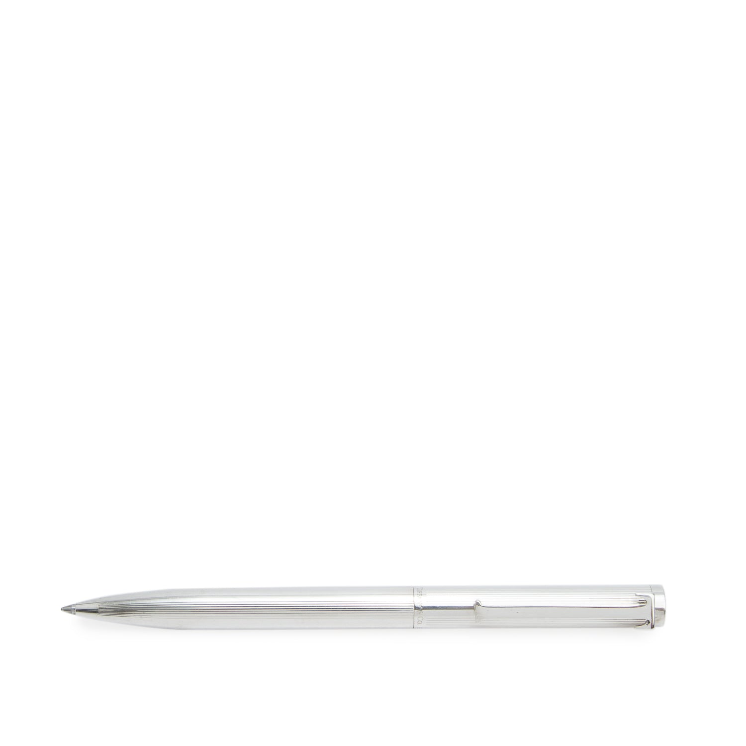 Tiffany & Co. Sterling Silver T-Clip Ballpoint Pen w/ Box