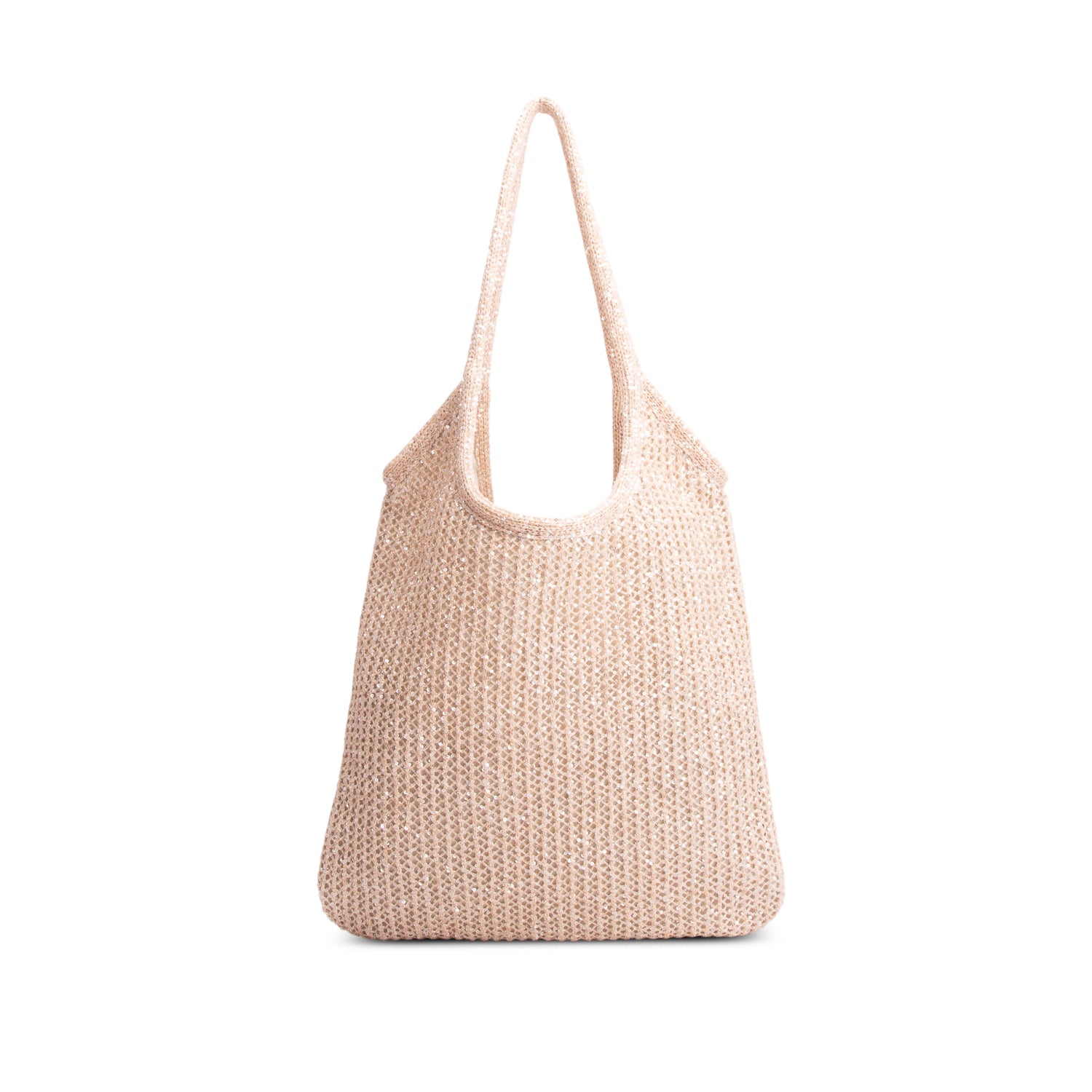 Miu Miu Pink Sequin Mesh Ivy Tote w/ Pouch
