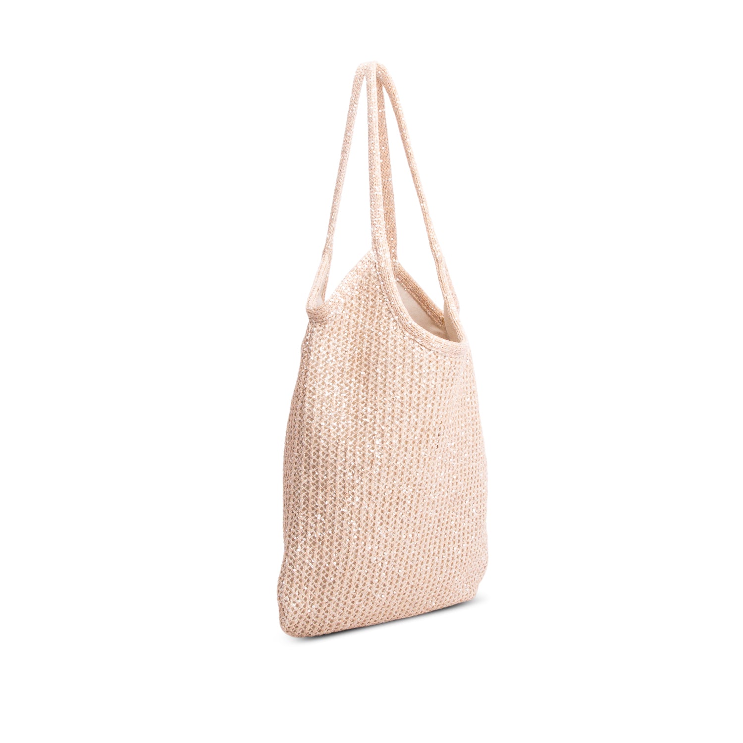 Miu Miu Pink Sequin Mesh Ivy Tote w/ Pouch