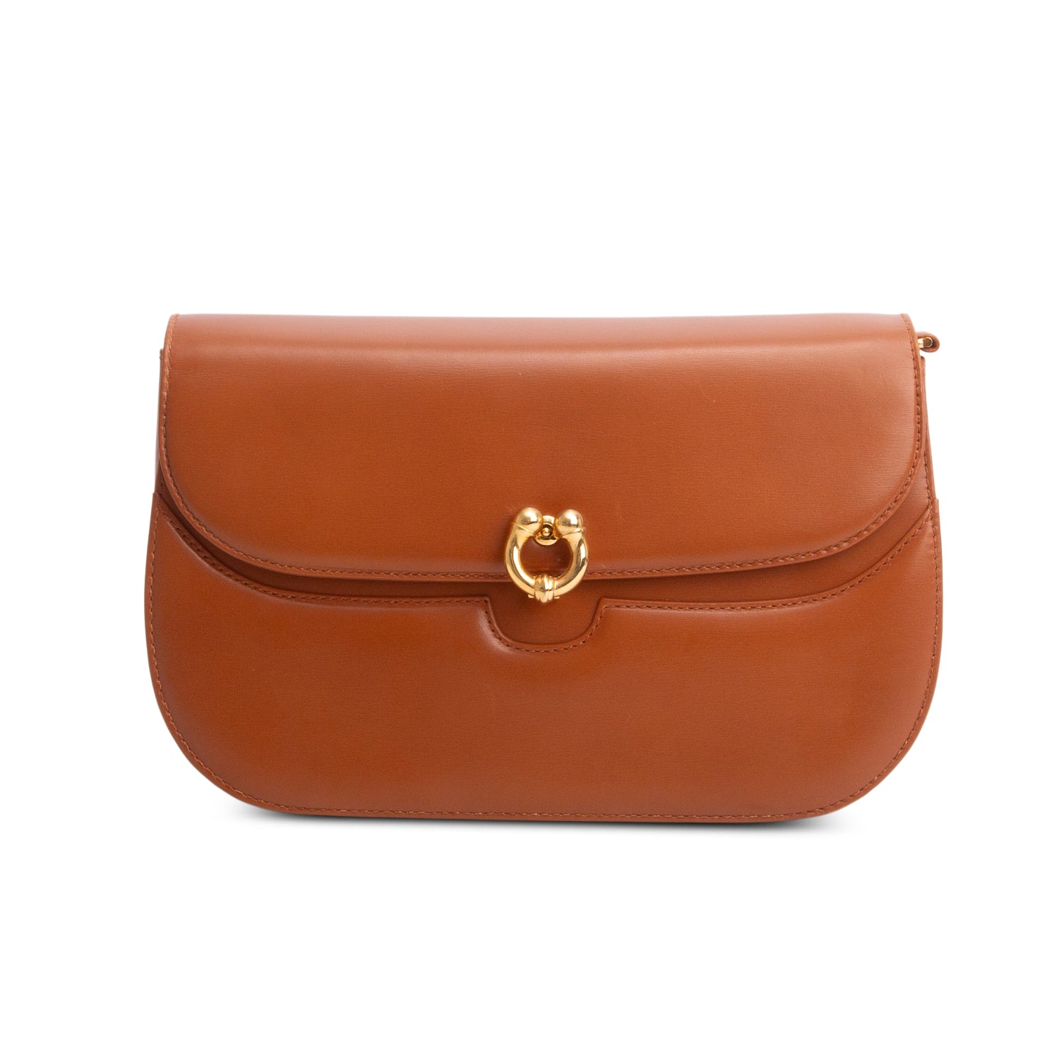 Gucci Vintage Brown Calfskin Shoulder Bag