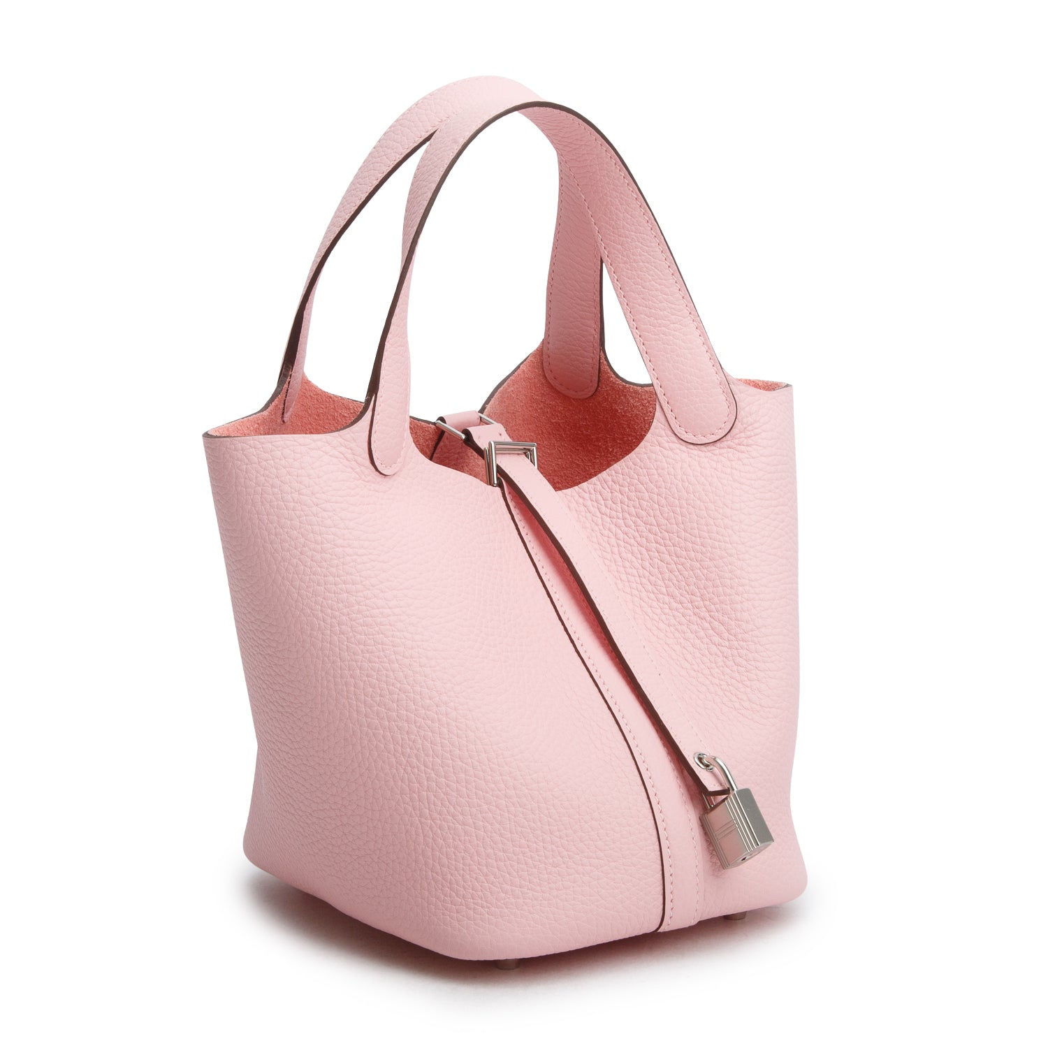 Hermes 2026 Rose Sakura Taurillon Clemence Picotin Lock 18 w/ Box