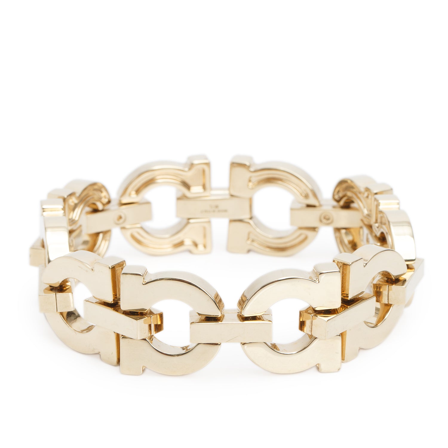 Ferragamo Gold-Tone Metal Gancini Link Bracelet
