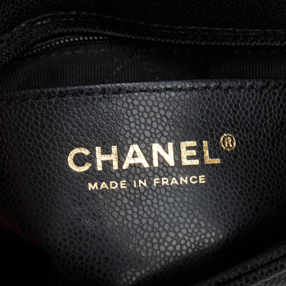 Chanel Black Shiny Caviar Quilted Small Flap w/ Box