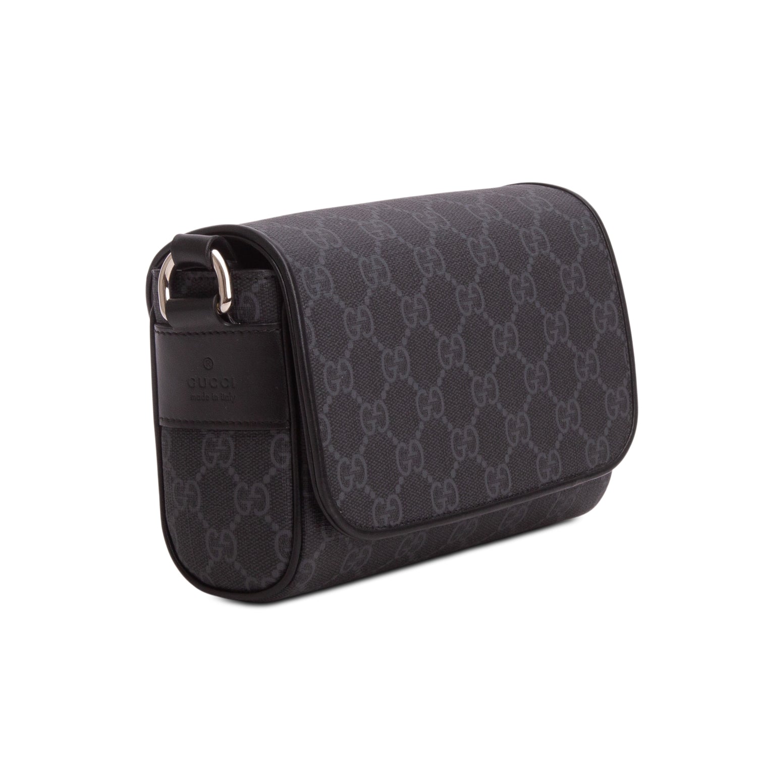 Gucci Black GG Supreme Monogram Super Mini Bag