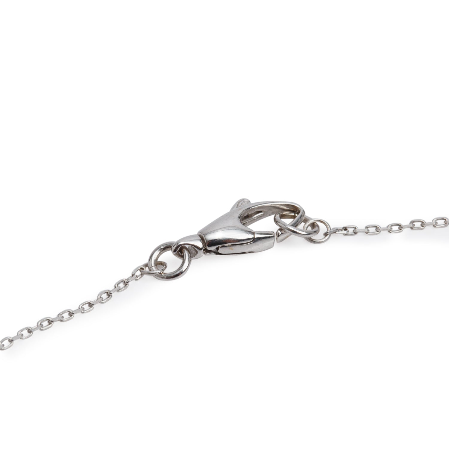 Gucci 18k White Gold Diamond Flora Butterfly Station Pendant Necklace w/ Box